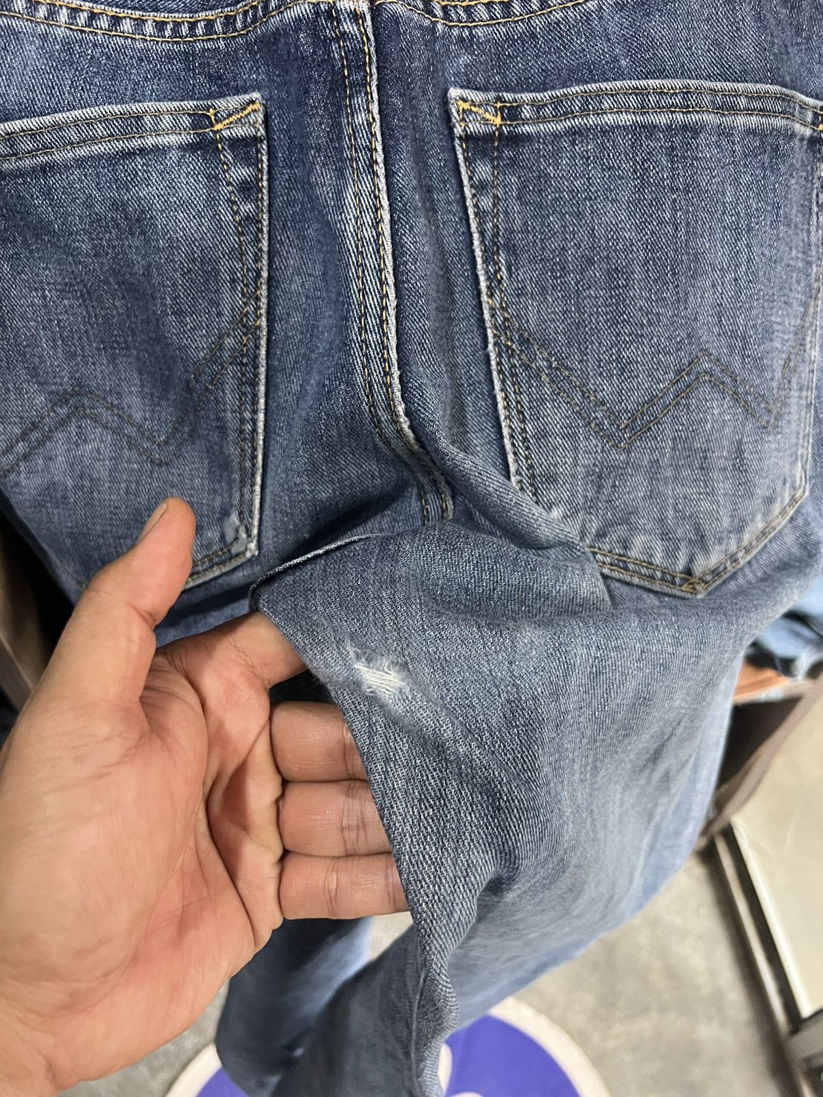 Edwin 🔥Vintage Edwin 407 Distressed Denim Size US 34 / EU 50 - 12 Thumbnail