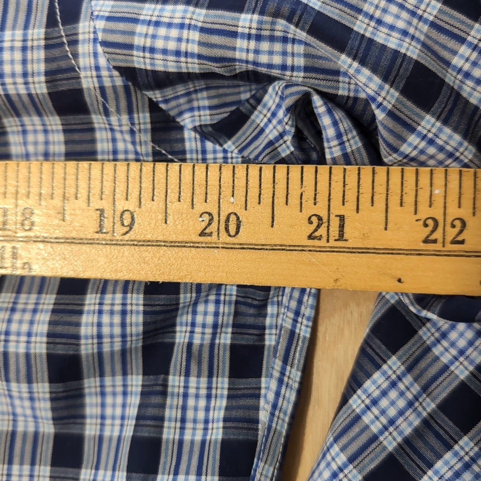 UNTUCKit UNTUCKit Shirt Mens Small Blue Plaid Long Sleeve Button-Down Casual Workwear Preppy Size US S / EU 44-46 / 1 - 5 Thumbnail
