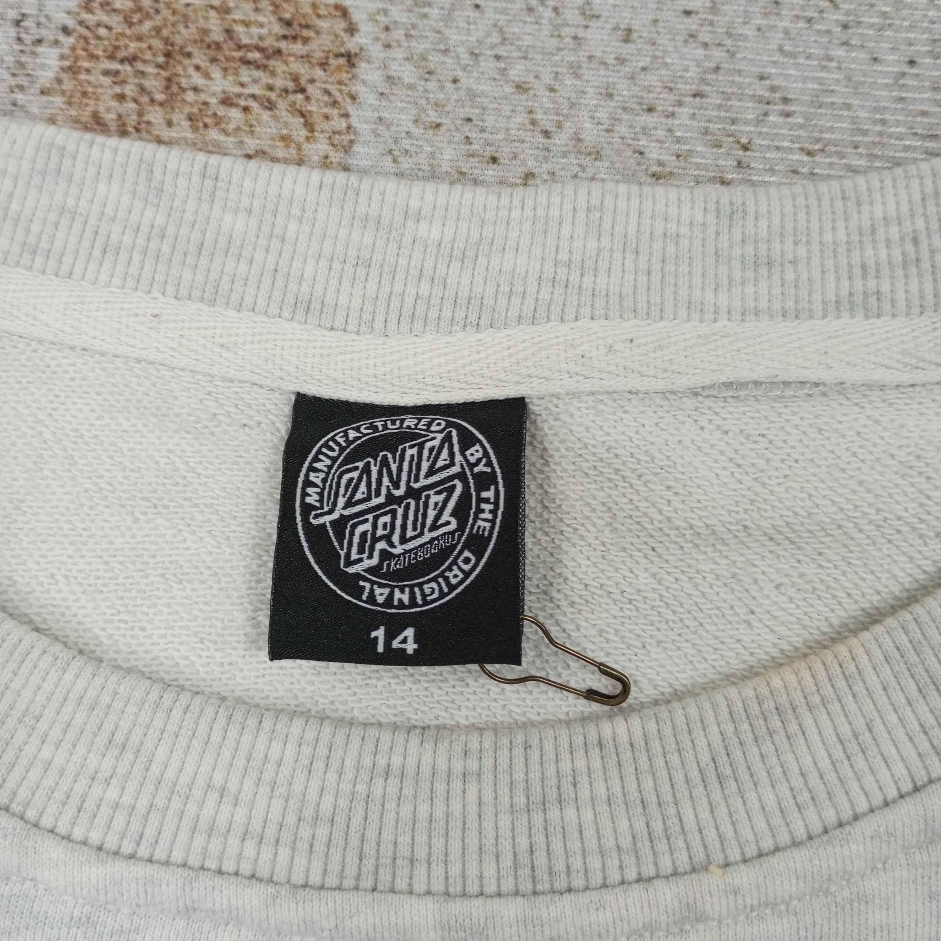 Santa Cruz Skateboards × Vintage Santa Cruz Skateboards Sweatshirt c221n15 Size US XL / EU 56 / 4 - 3 Thumbnail