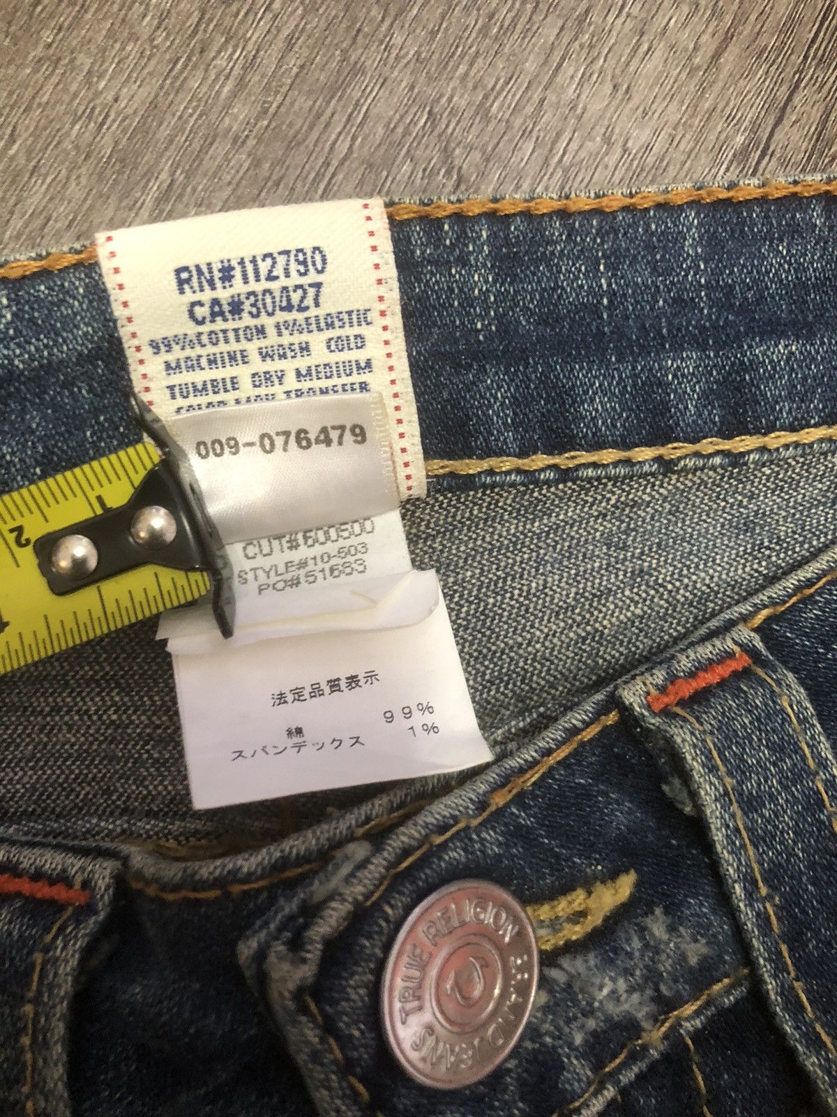 Japanese Brand TRUE RELIGION FLARED JEANS Size 30" / US 8 / IT 44 - 16 Thumbnail