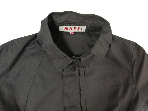 Marni Marni / grey cotton silk shirt size S Size S / US 4 / IT 40 - 6 Thumbnail