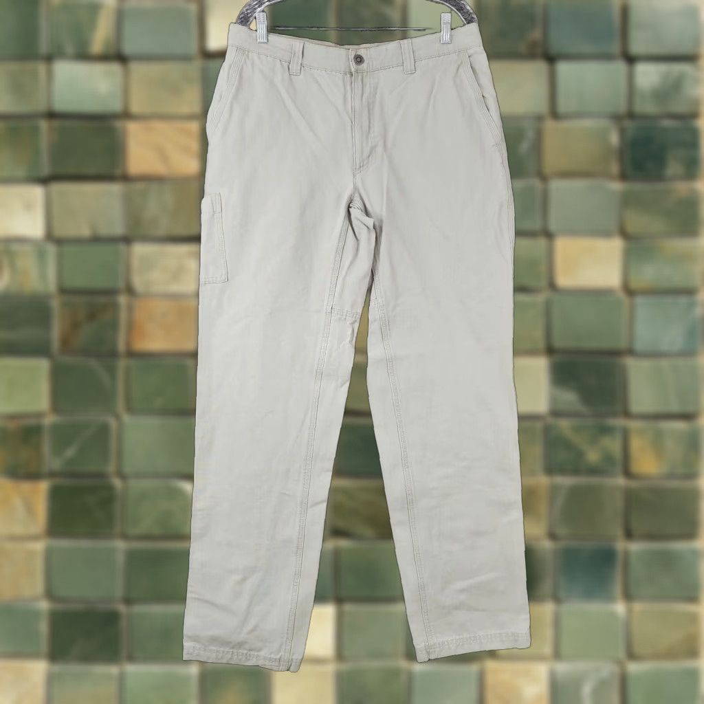 Vintage Columbia Pants Men Beige Outdoor Straight 34x33 Chino Casual Outdoors Mens Size US 34 / EU 50 - 1 Thumbnail