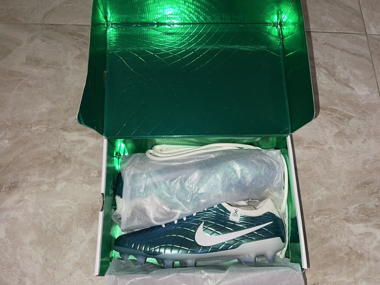 image of Nike Tiempo Legend Emerald Size 13 Shoes in Green, Men's