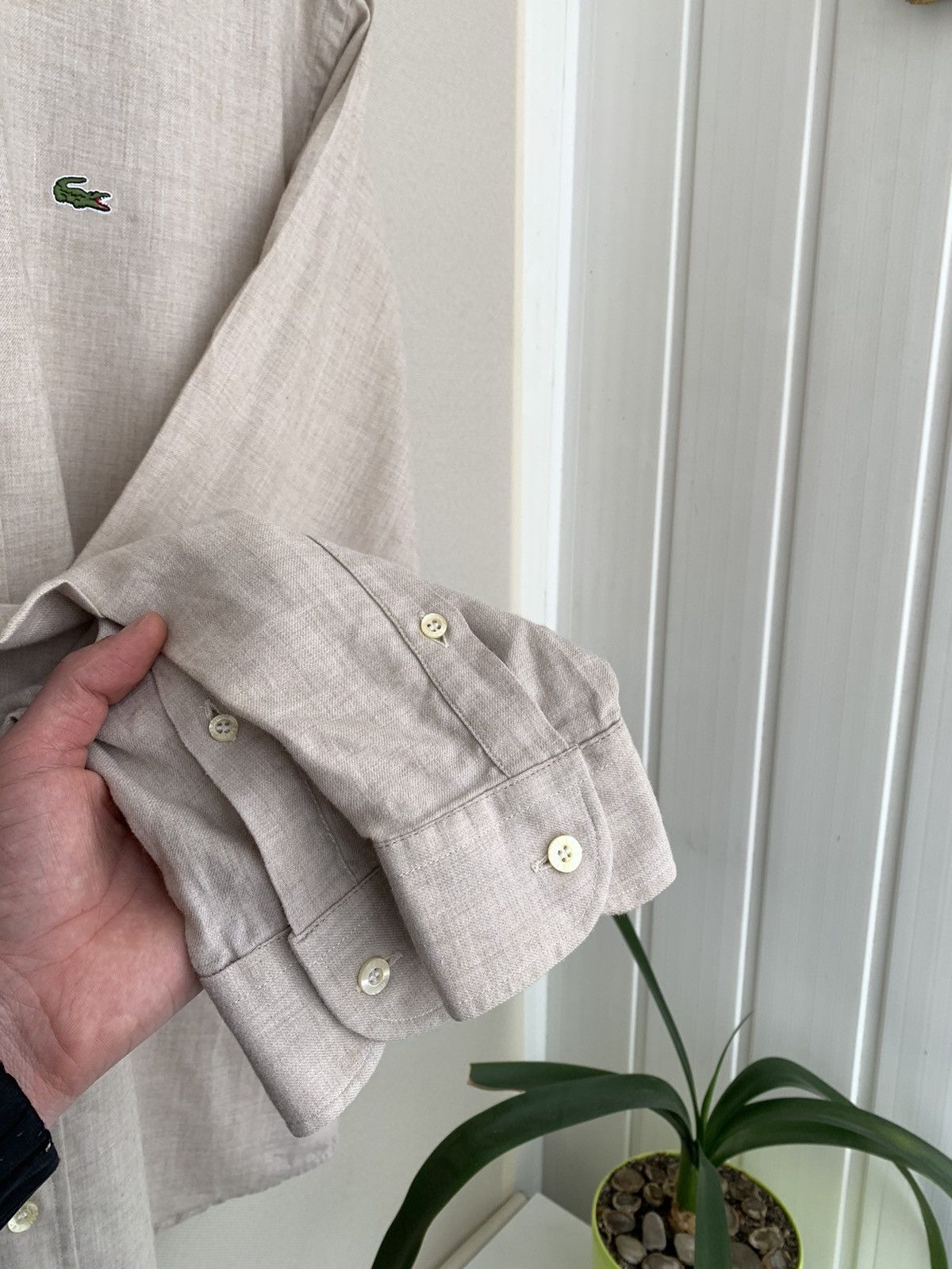 Lacoste Lacoste Vintage Long Sleeve Button Shirt Size US M / EU 48-50 / 2 - 6 Thumbnail