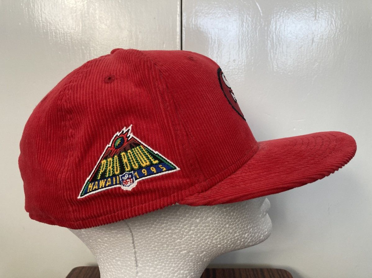 NFL × New Era SAN FRANCISCO 49ERS NEW ERA CORDUROY HAT CAP 1995 PRO BOWL Size ONE SIZE - 5 Thumbnail