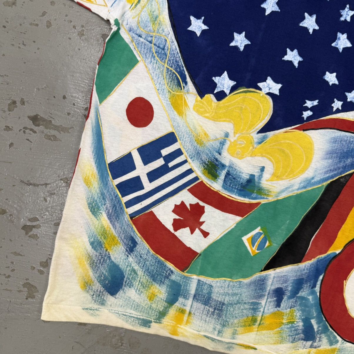 Arts & Science Vintage All Over Print Country Flag Tee Size US L / EU 52-54 / 3 - 9 Thumbnail