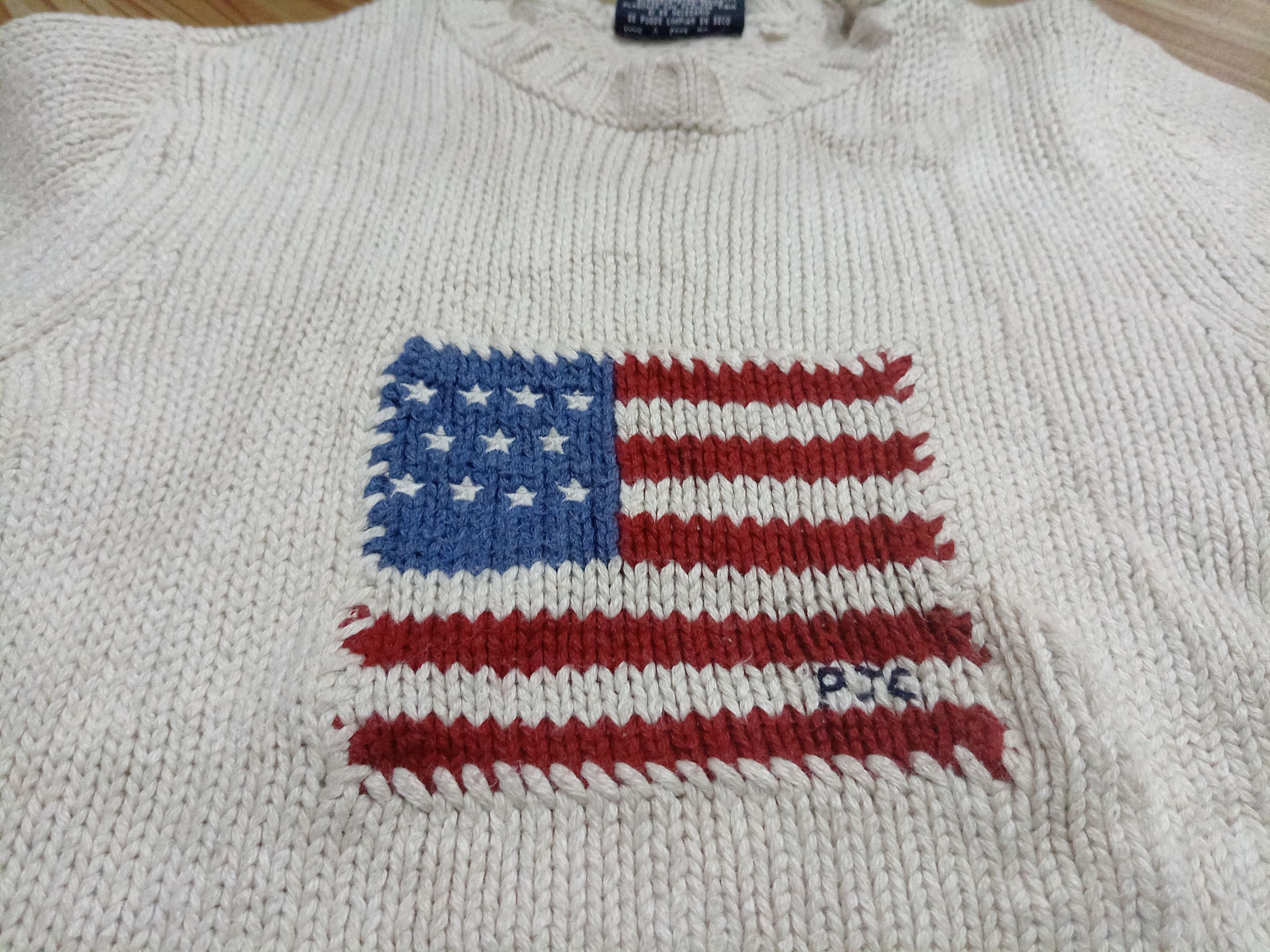 Polo Ralph Lauren × Ralph Lauren 90s POLO RALPH LAUREN KNITWEAR FLAG RL kids size Size US XXS / EU 40 - 2 Thumbnail