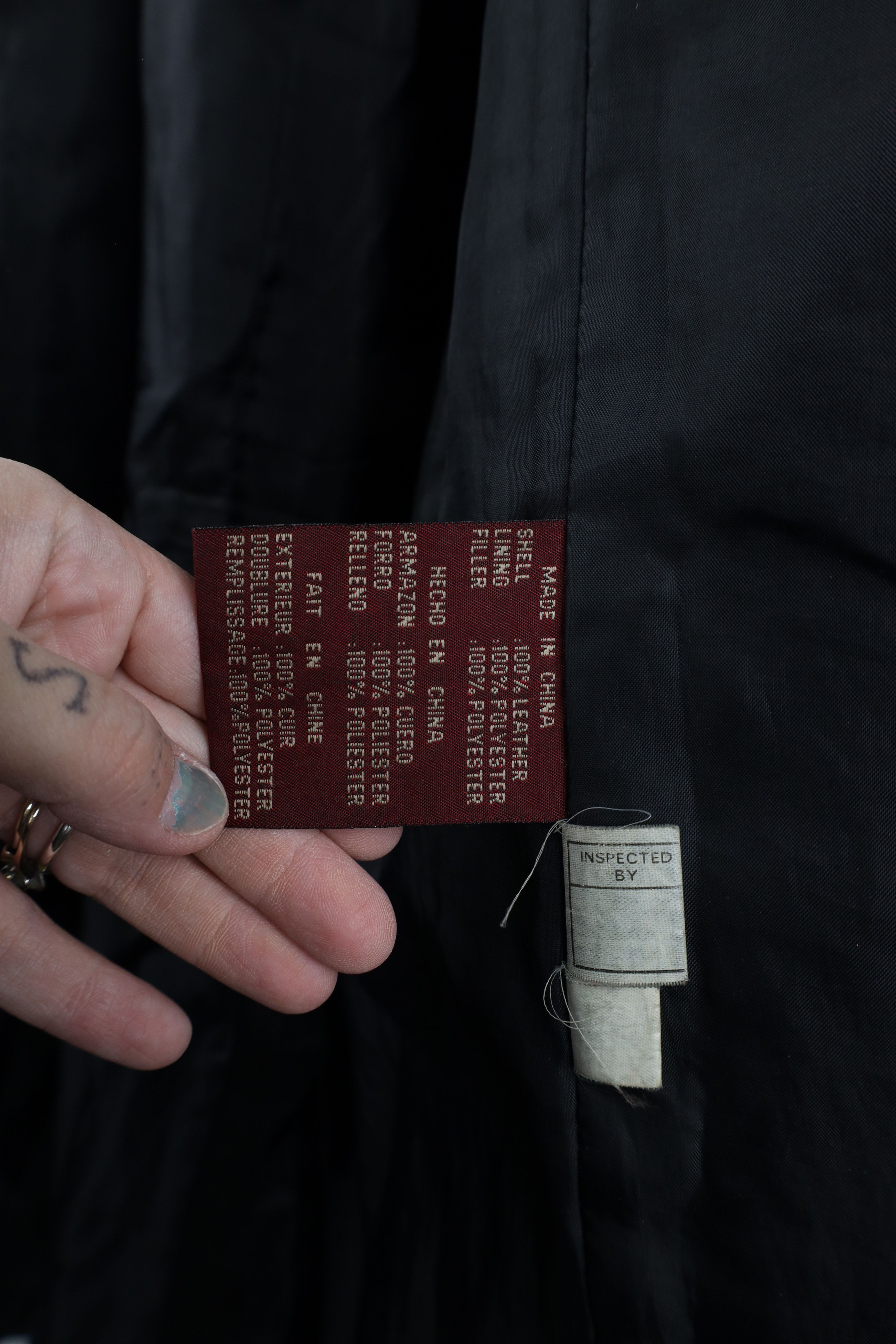 Vintage Vintage 90s Streetwear Goth Leather Full Length Jacket Size L / US 10 / IT 46 - 11 Thumbnail