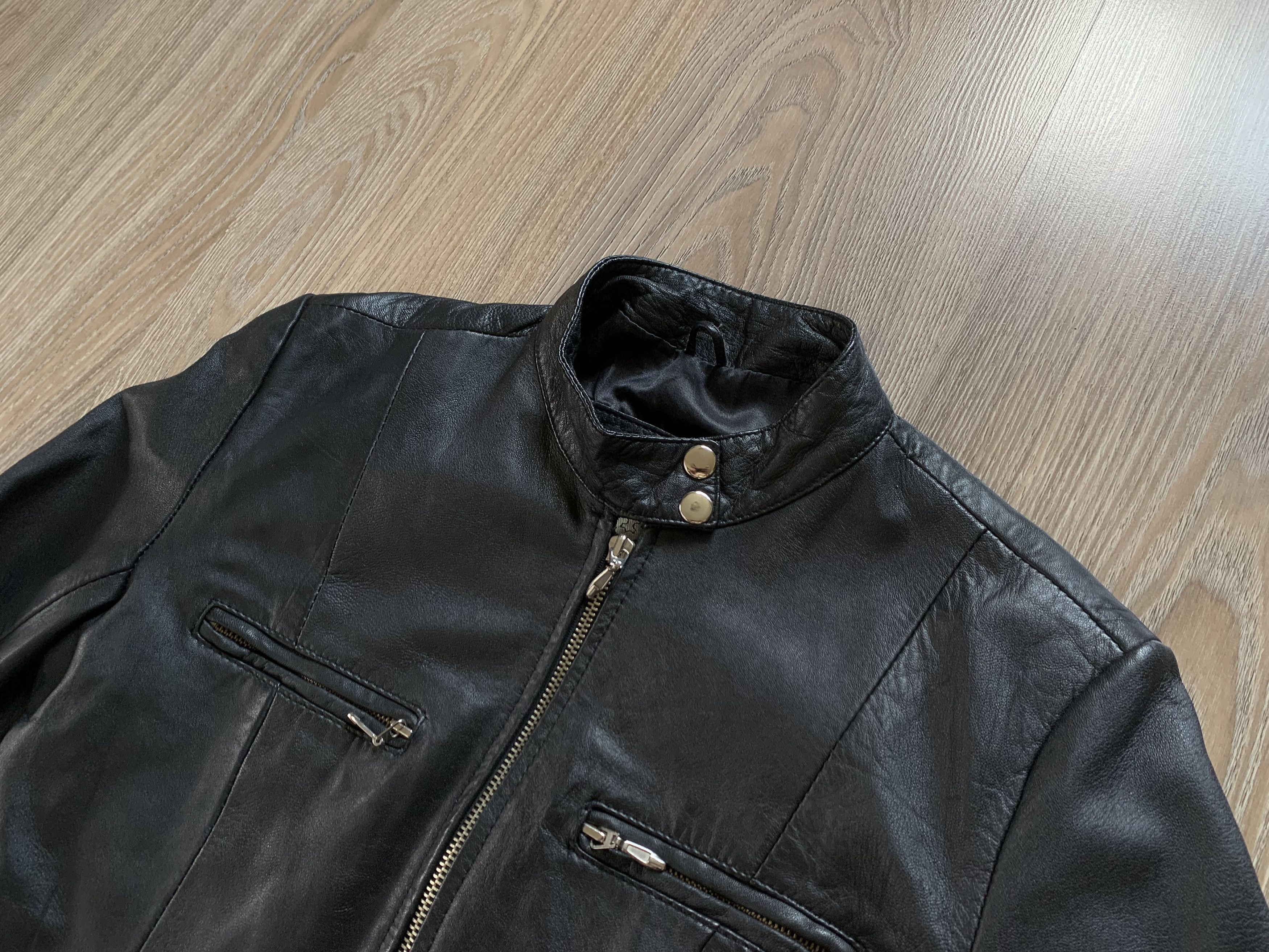 Other Women's Vintage Heritage Leather International Biker Jacket Size M / US 6-8 / IT 42-44 - 5 Thumbnail