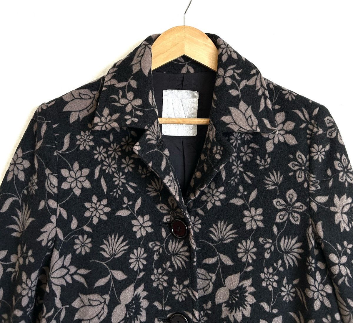 Yohji Yamamoto ARCHIVE🔥RARE 90’S Y’S WORKSHOP FLORAL WOOL COAT Size M / US 6-8 / IT 42-44 - 8 Thumbnail