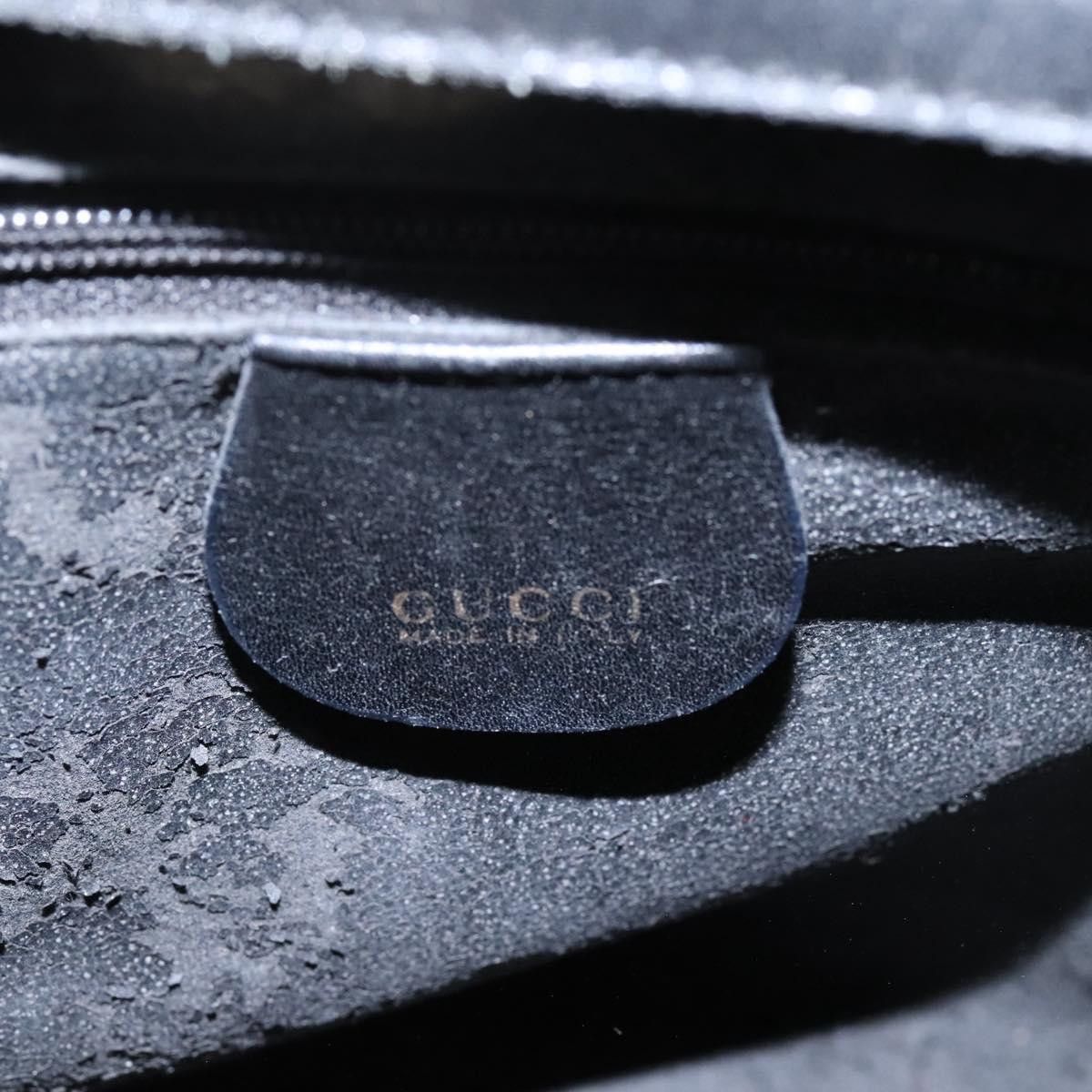 Gucci GUCCI Bamboo Hand Bag Leather Black Gold 000 2122 000 2122 Size ONE SIZE - 14 Thumbnail