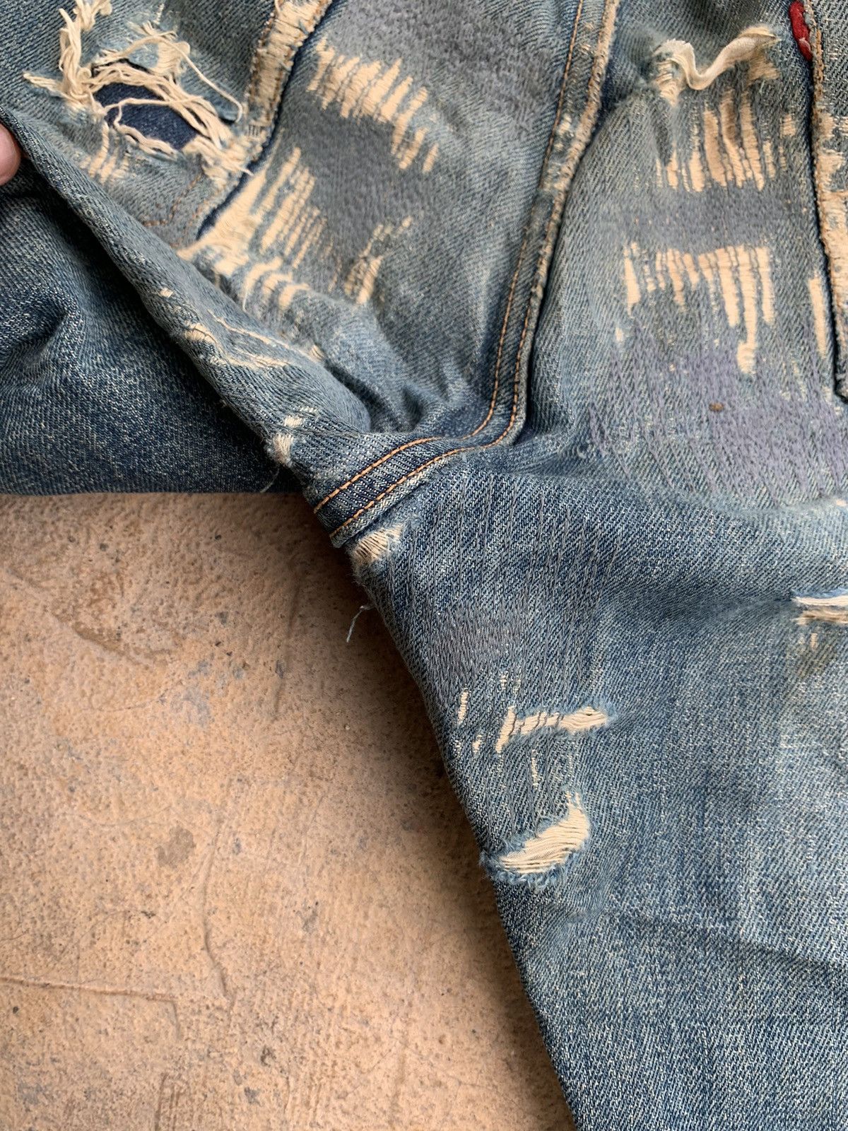 Japanese Brand × Vintage Vintage Go West Yellow divsion Selvedge distressed denim Size US 30 / EU 46 - 23 Thumbnail