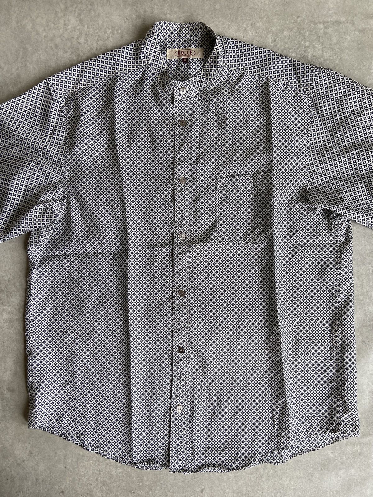 Designer × If Six Was Nine × Japanese Brand Vintage Dolce Monogram Button Up Shirt Size US XL / EU 56 / 4 - 2 Thumbnail