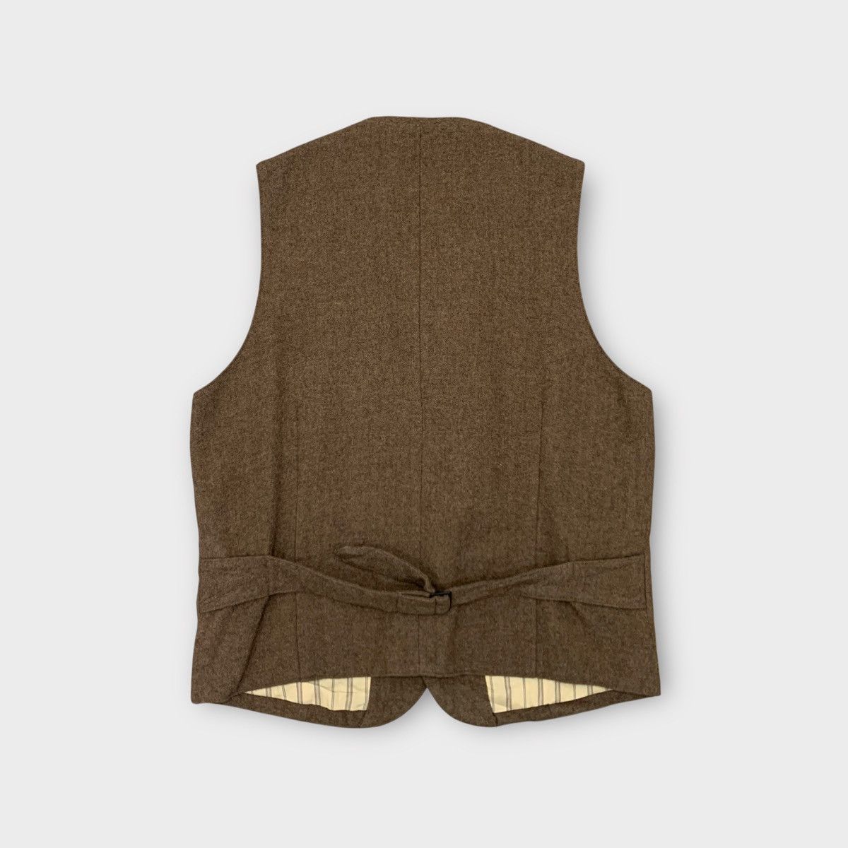 Studio D'Artisan VINTAGE ORGUEIL D ARTISAN JAPAN WOOL BROWN HERITAGE VEST Size US M / EU 48-50 / 2 - 2 Thumbnail