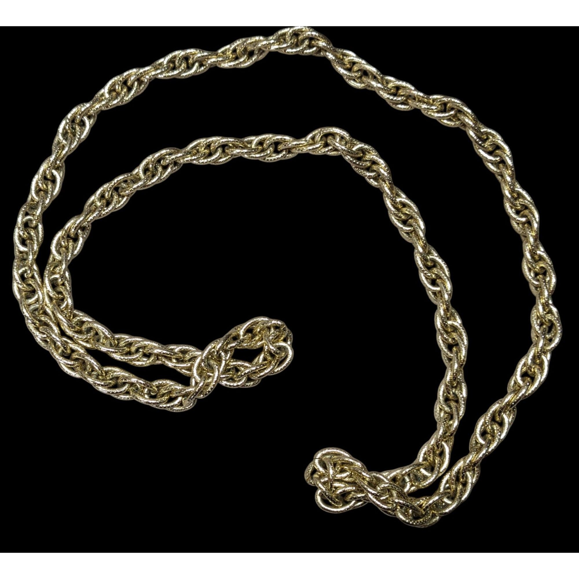 Other Casual Textured Gold Tone Chain Necklace Size ONE SIZE - 1 Thumbnail