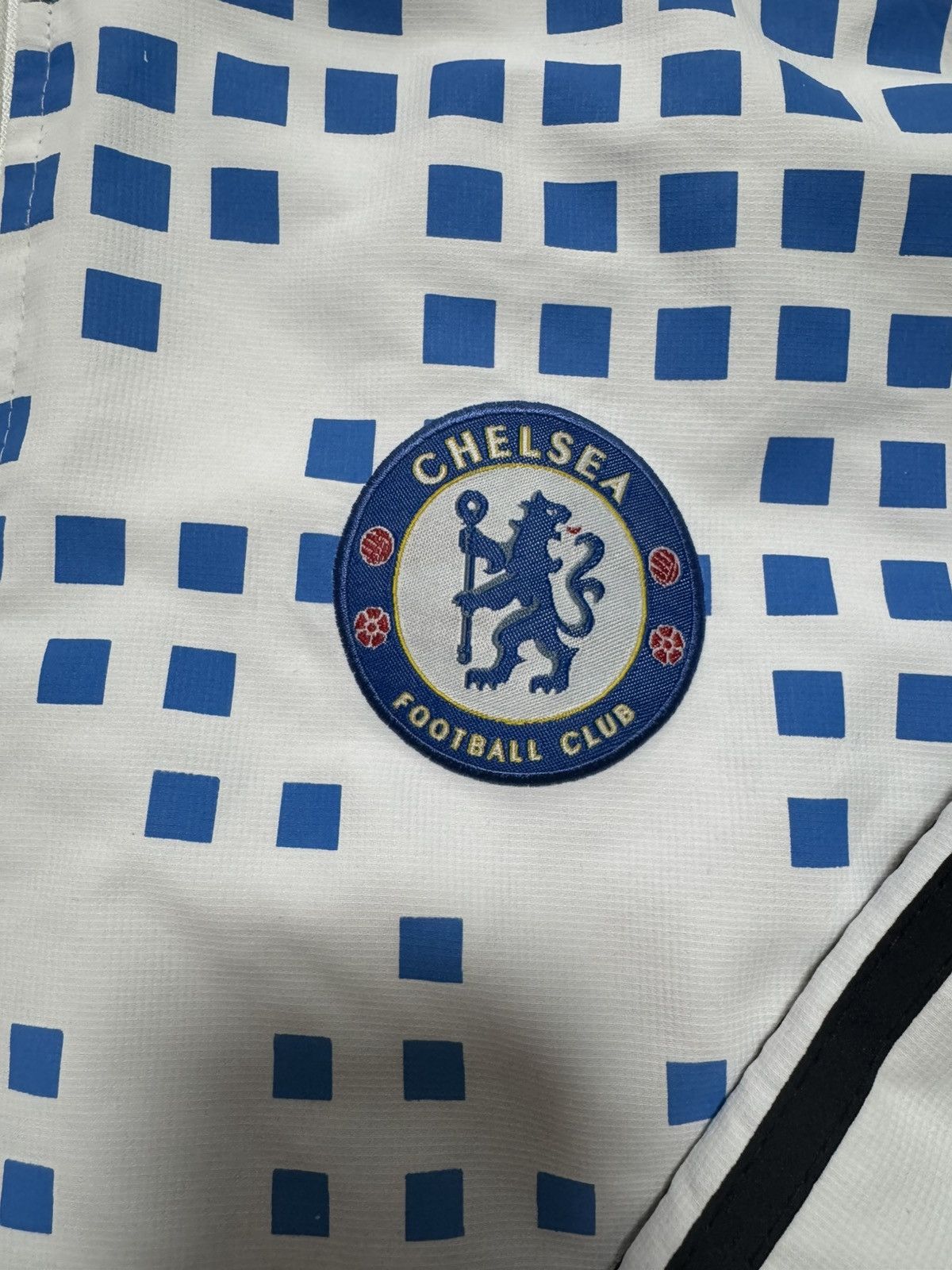 Chelsea Soccer × Vintage Adidas FC Chelsea Soccer Zip Track Jacket White Size US S / EU 44-46 / 1 - 3 Thumbnail