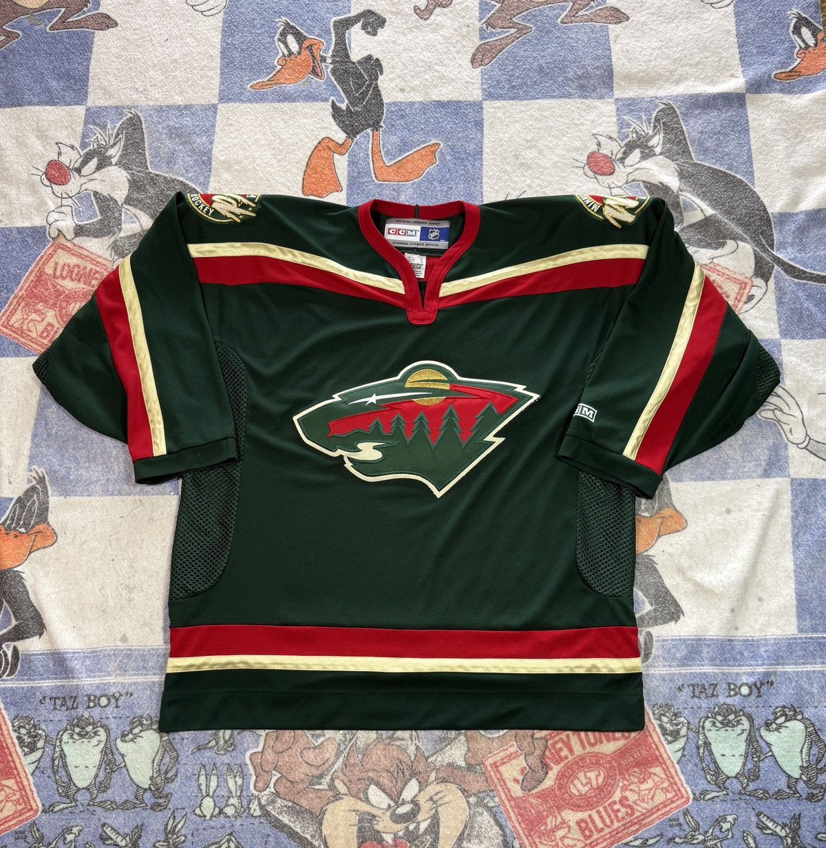 NHL Vintage minnesota wild jersey Size US XL / EU 56 / 4 - 1 Thumbnail