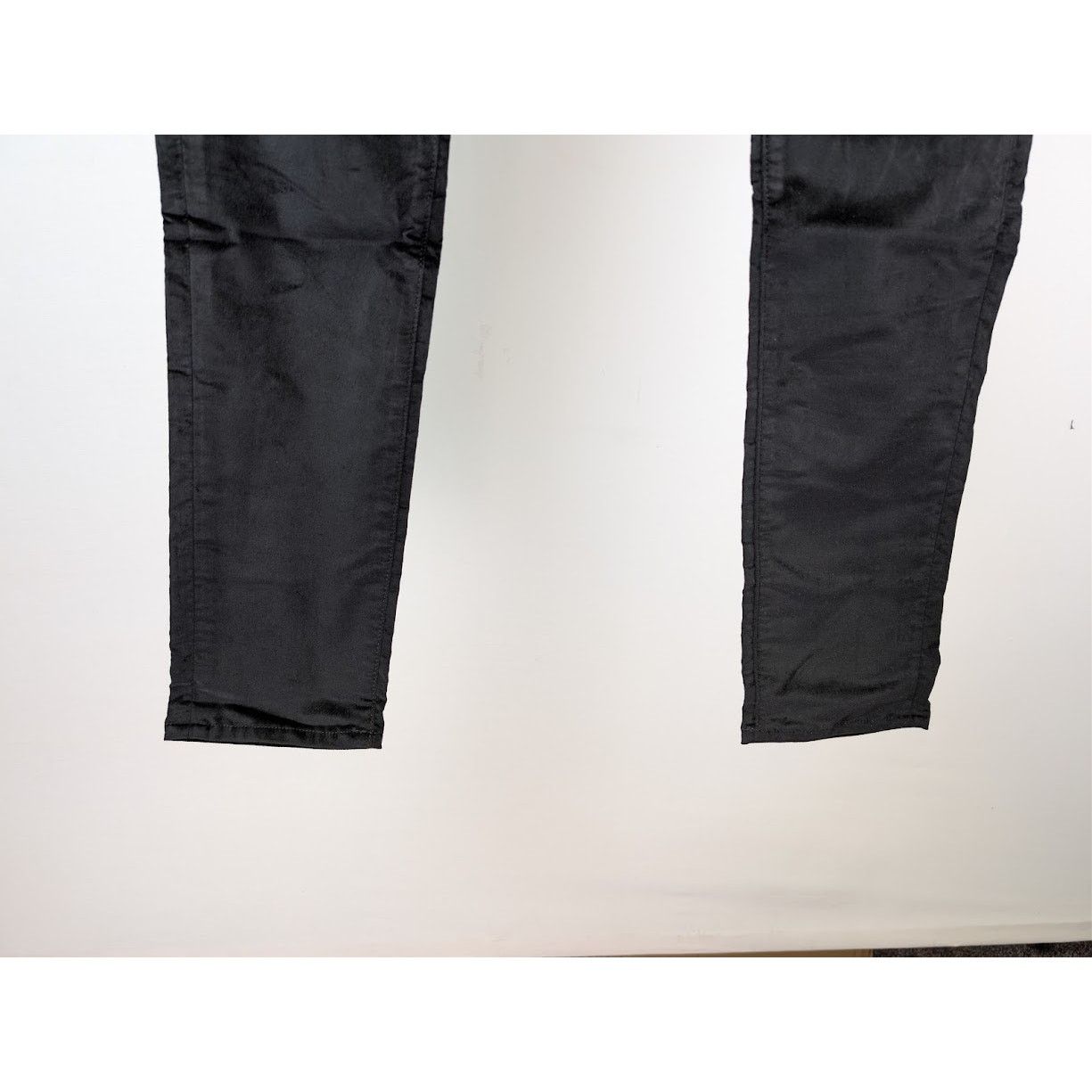 Amiri o1rshd1 Velour Skinny Stack Jeans in Black Size US 34 / EU 50 - 4 Thumbnail