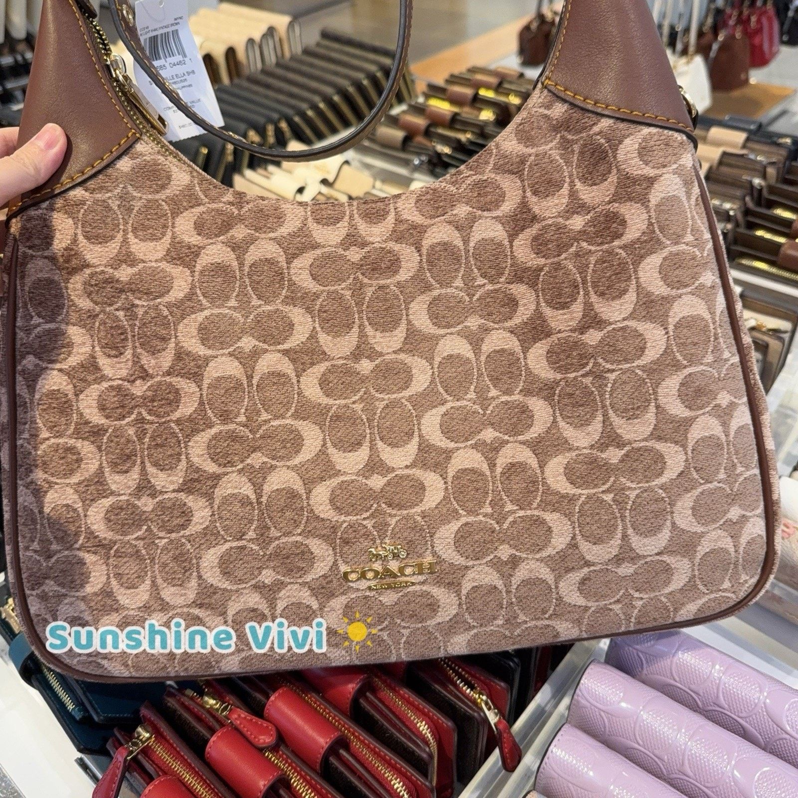 Coach NWT Coach CCE49 Ella Shoulder Bag Signature Chenille Size ONE SIZE - 2 Thumbnail