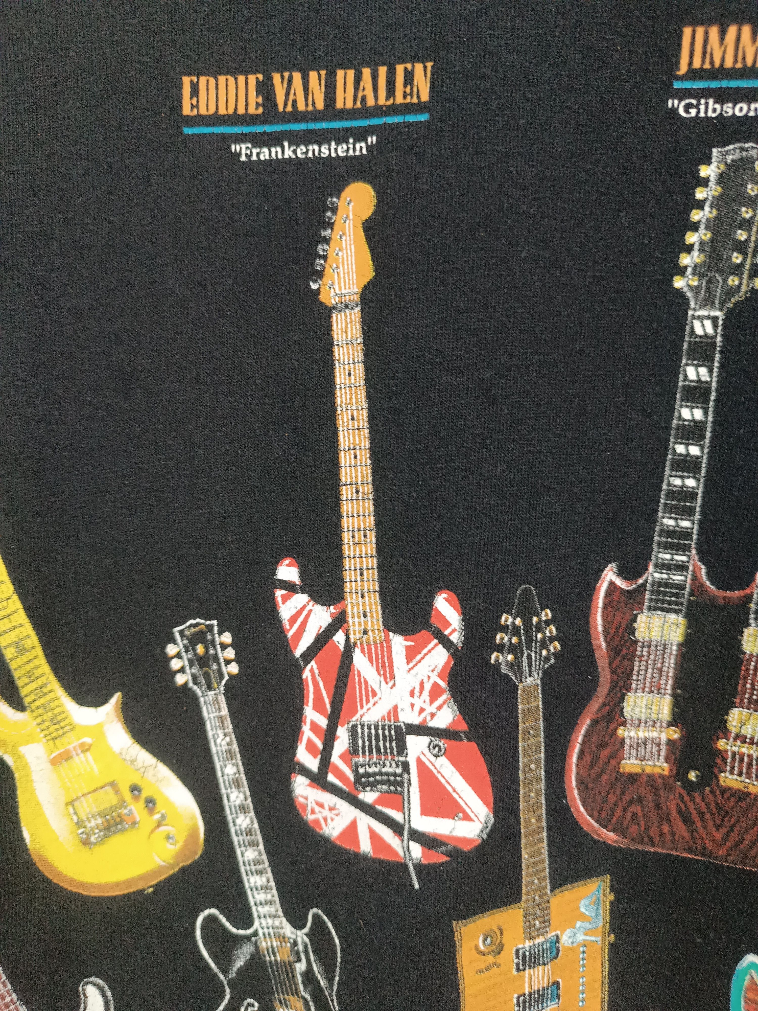 Vintage VINTAGE 2000s FAMOUS GUITAR PRINCE JIMMY PAGE HENDRIX VAI Ts Size US XL / EU 56 / 4 - 17 Thumbnail