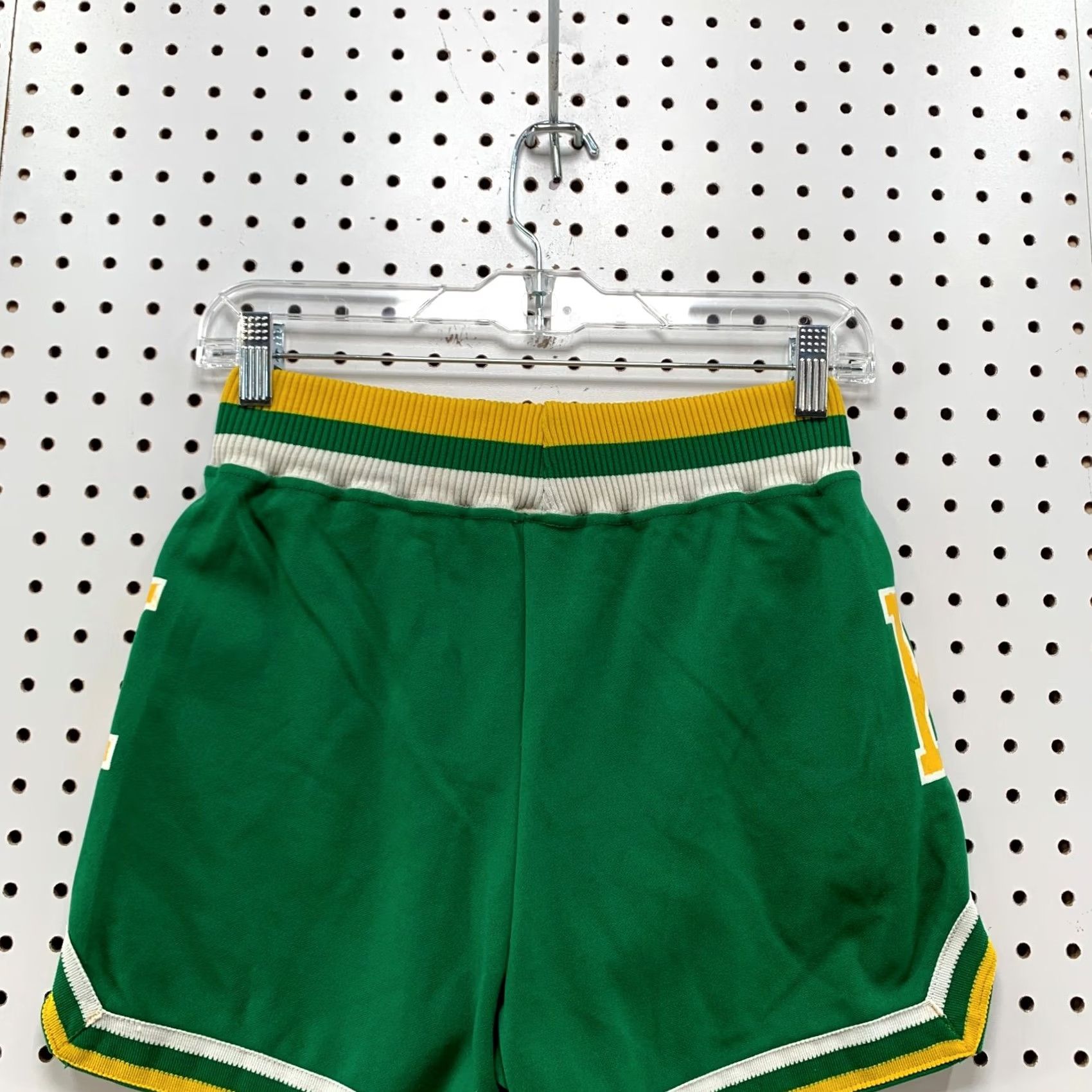 Champion VINTAGE Champion Shorts Womens Juniors Size 12 Fits 24X4 Green Yellow 80s 70s Size 34" / US 12 / IT 48 - 7 Thumbnail