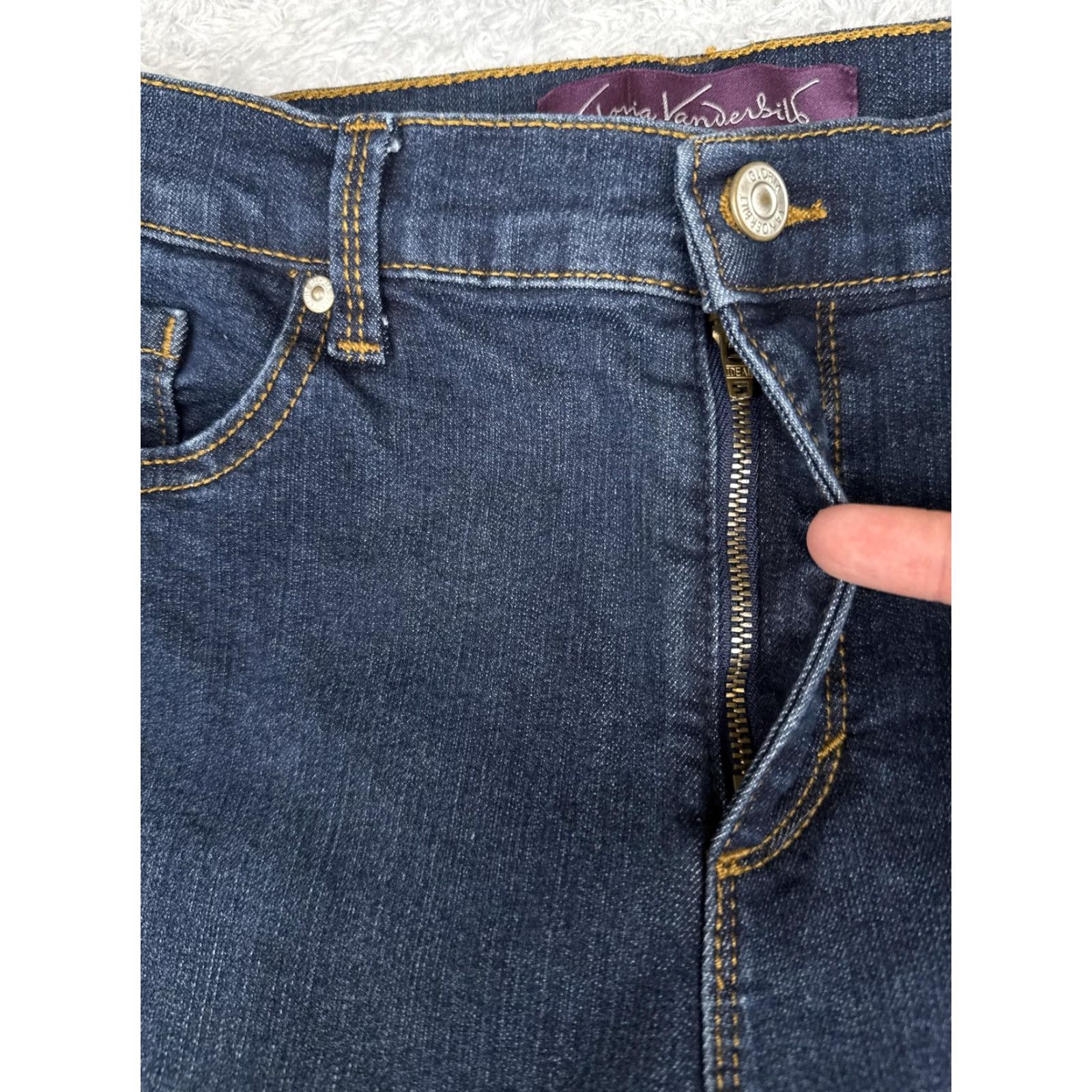 Gloria Vanderbilt Gloria Vanderbilt Amanda Bootcut Jeans Womens 8S Blue High Rise Stretch 29x30 Denim Jeans bootcut Womens 8S Blue Gloria Vanderbilt Amanda Size 30" / US 8 / IT 44 - 5 Thumbnail