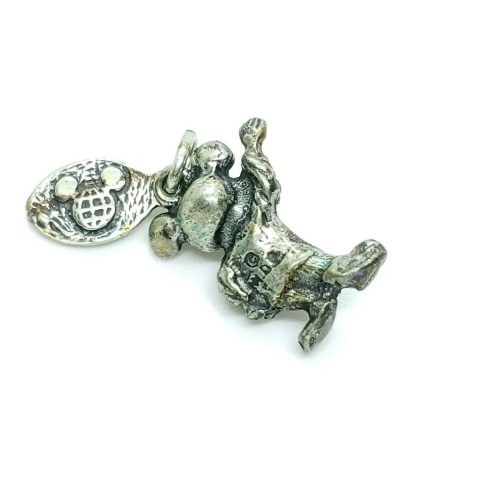 Disney Vintage Sterling Silver 3D Mickey Charm Size ONE SIZE - 4 Thumbnail