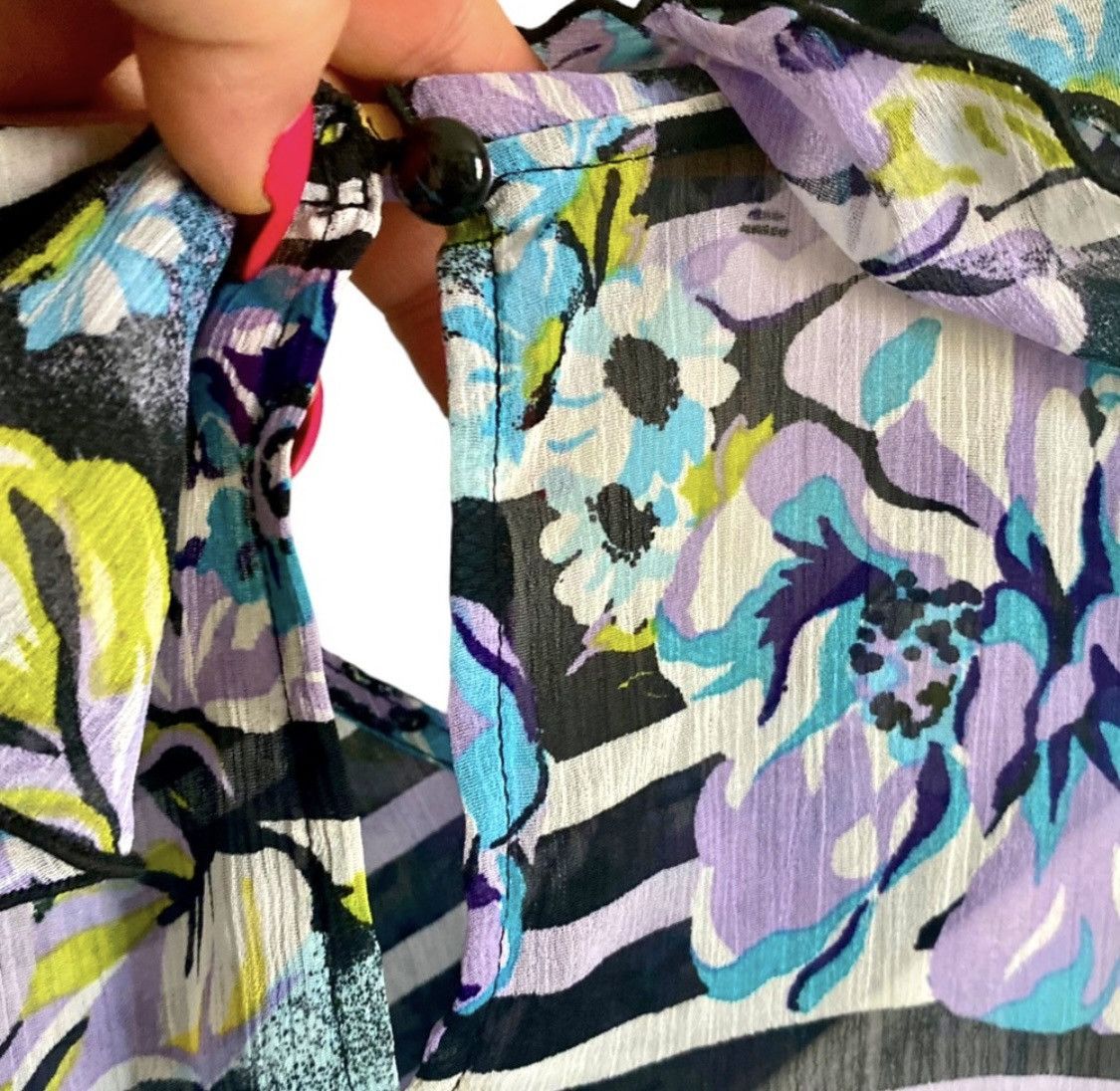 Other IZ BYER FLORAL STRIPED SLEEVELESS TANK TOP WITH WAIST TIE Size XL / US 12-14 / IT 48-50 - 8 Thumbnail
