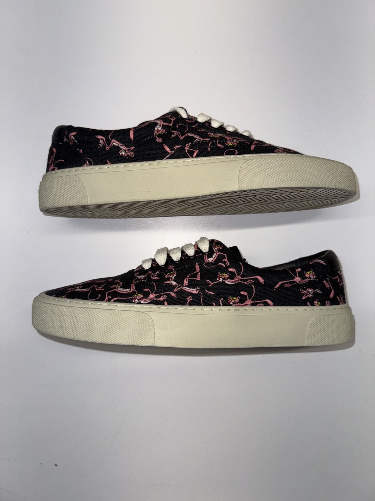 Hedi Slimane × Saint Laurent Paris RARE! Saint Laurent Canvas Pink Panther Venice Sneakers - 39 Size US 6 / EU 39 - 3 Thumbnail