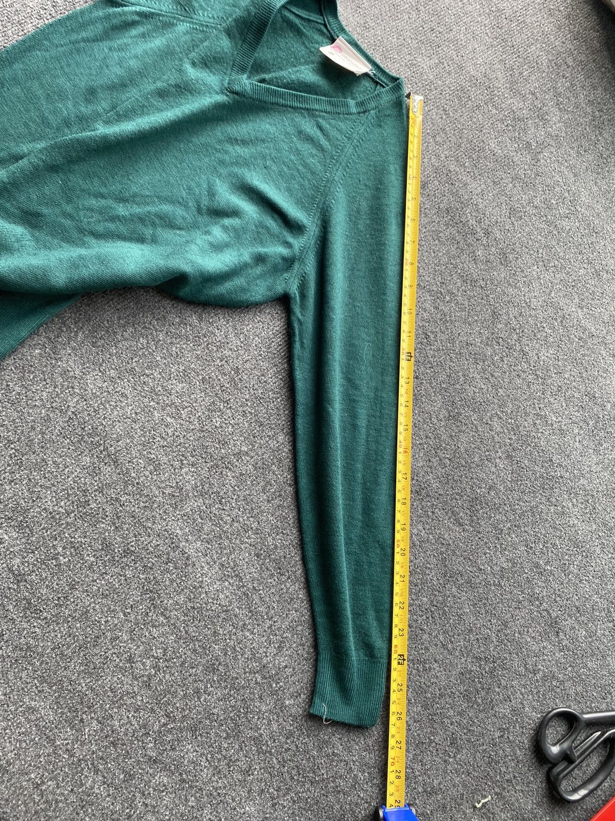 Other 🔥Scotland Pitlochry pure new wool green v neck mens pullover Size US S / EU 44-46 / 1 - 6 Thumbnail