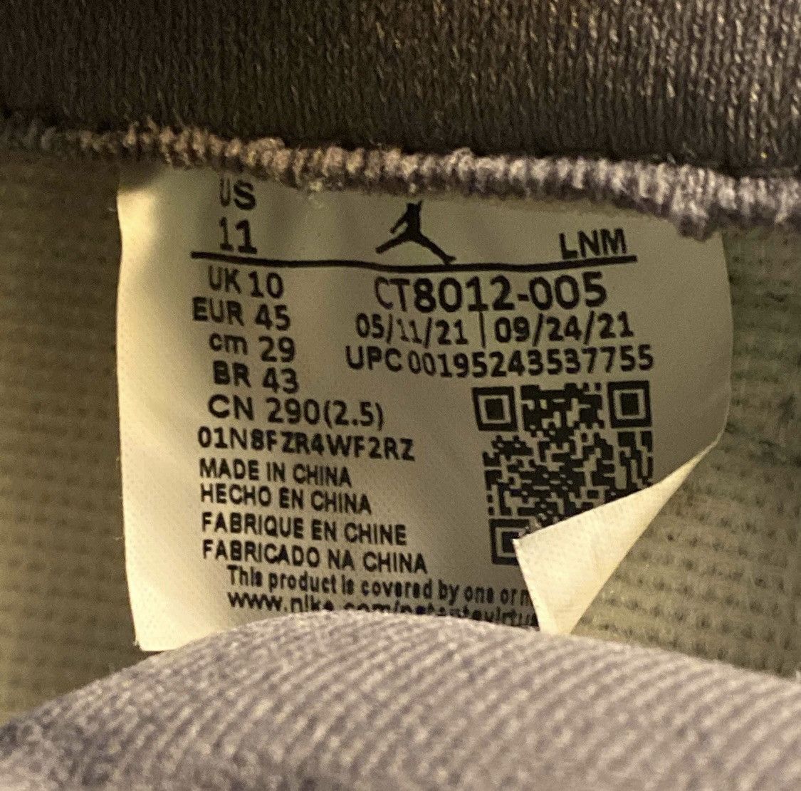 Jordan Brand Cool Grey (2021) Jordan 11 Retro Size US 11 / EU 44 - 6 Thumbnail