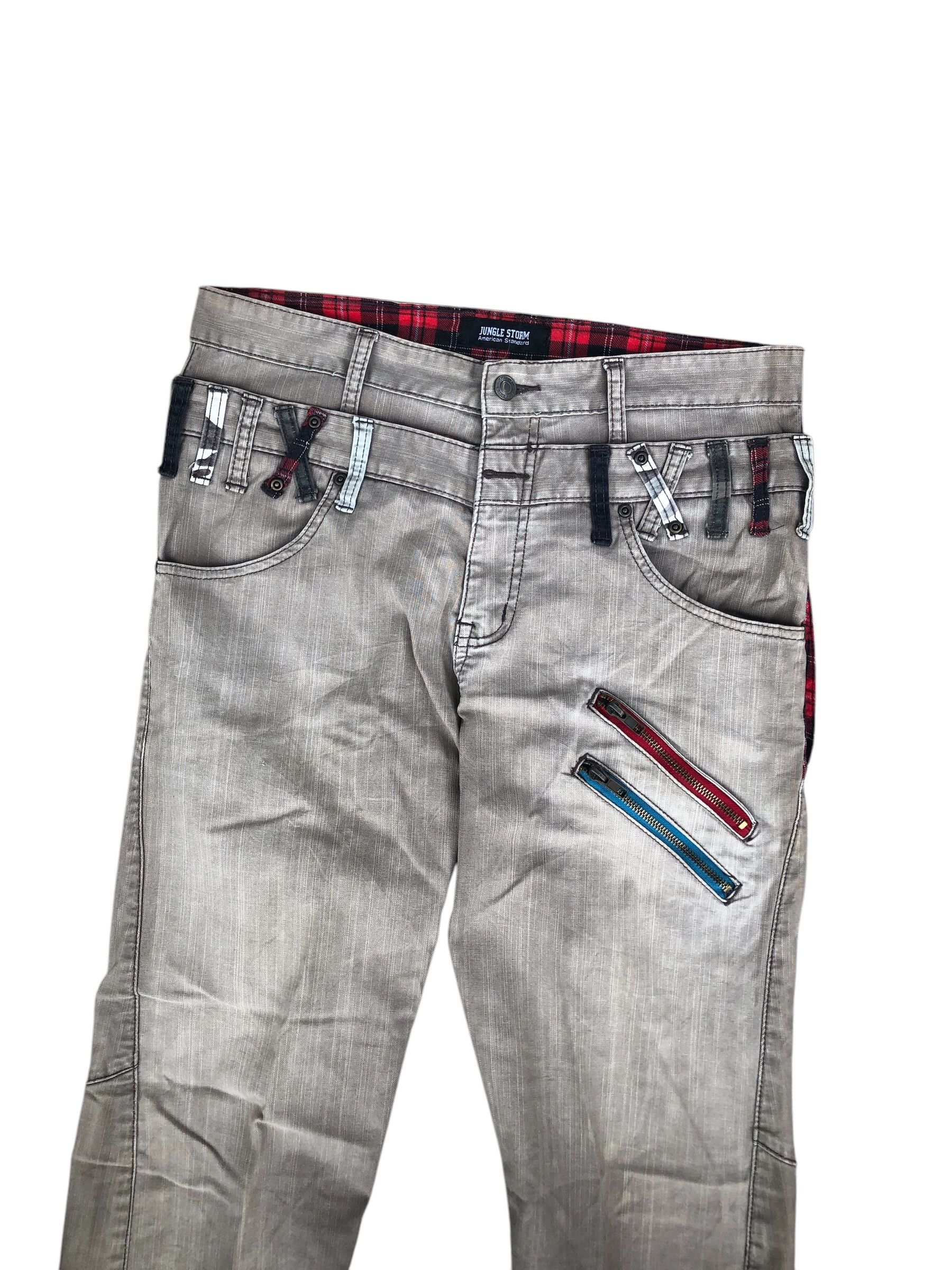 Japanese Brand Y2k jungle storm double waist pants size 30 punk style Size US 30 / EU 46 - 4 Thumbnail