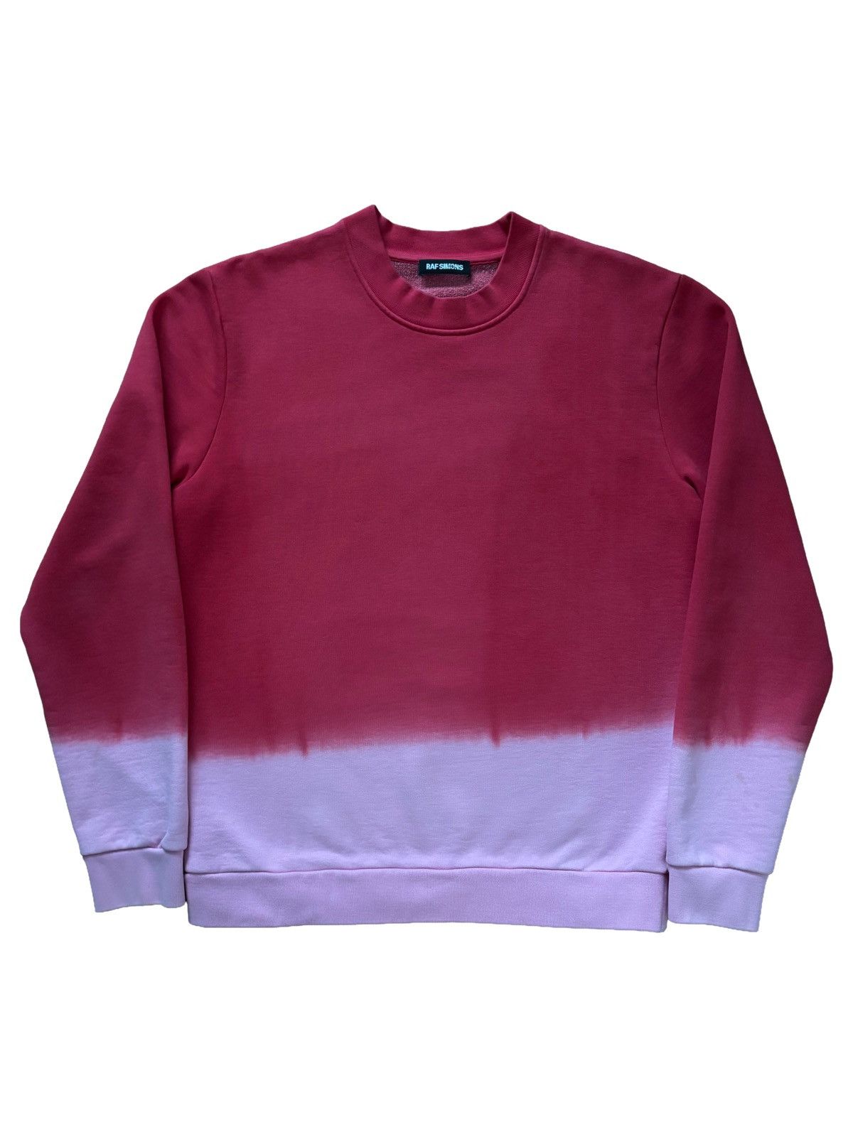 Raf Simons Raf Simons Dip Dye Red/Pink Crewneck Sweatshirt US M Size US M / EU 48-50 / 2 - 1 Thumbnail