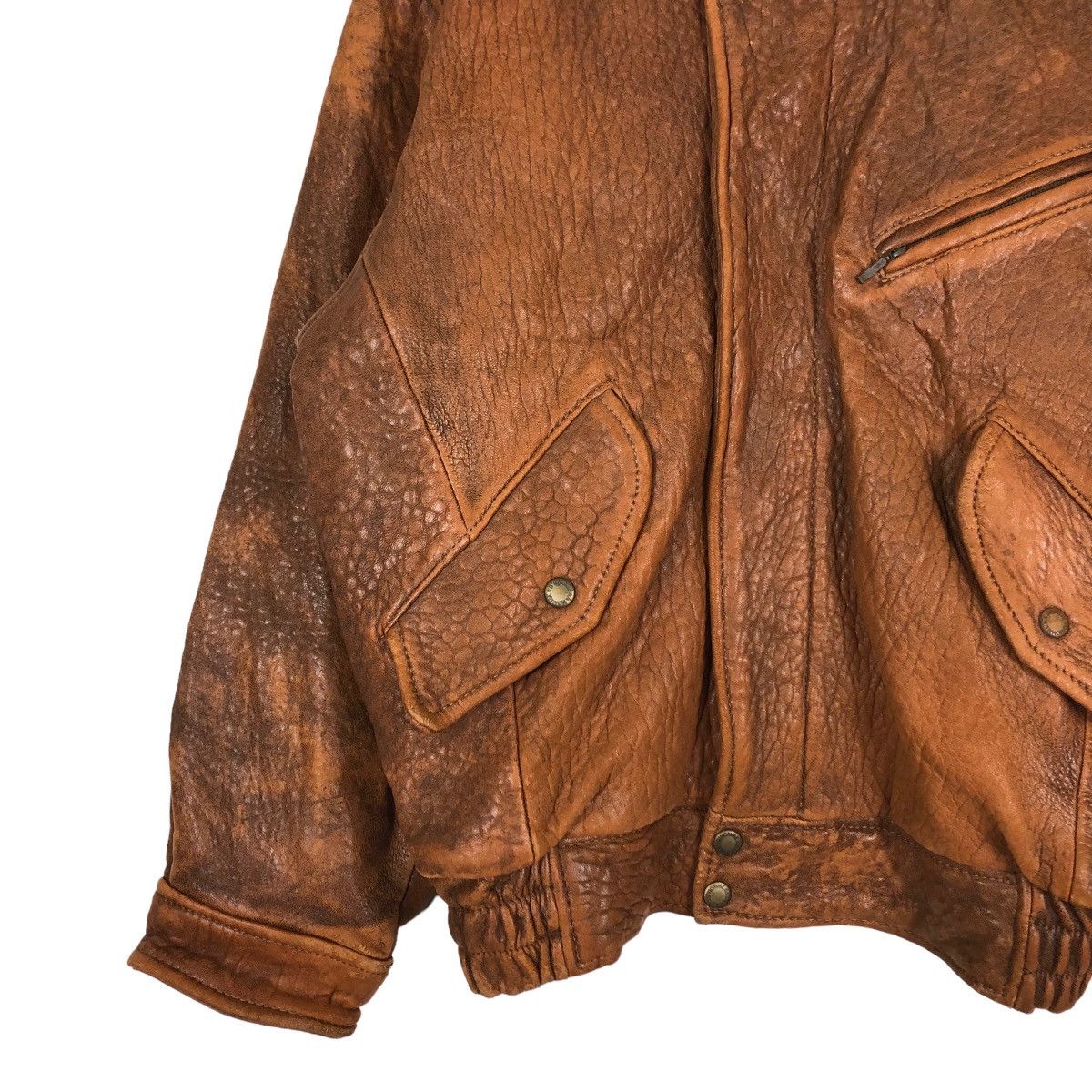 Vintage 📌VINTAGE FLY LEATHER JACKET D’HOMME A HOMME JAPAN MADE Size US M / EU 48-50 / 2 - 5 Thumbnail