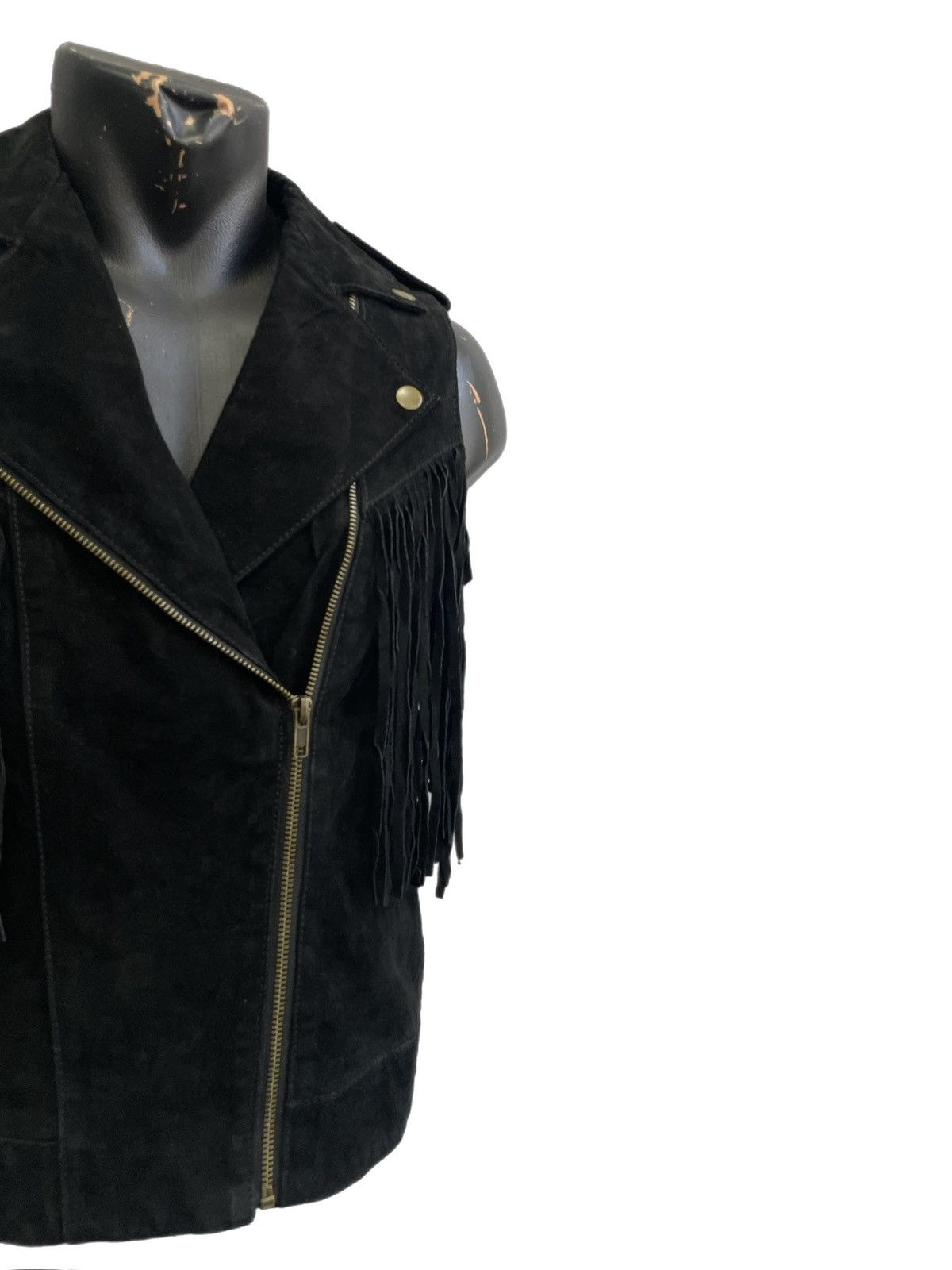 Harley Davidson Suede biker leather black suede vest 14thaddiction biker y2k Size US S / EU 44-46 / 1 - 4 Thumbnail