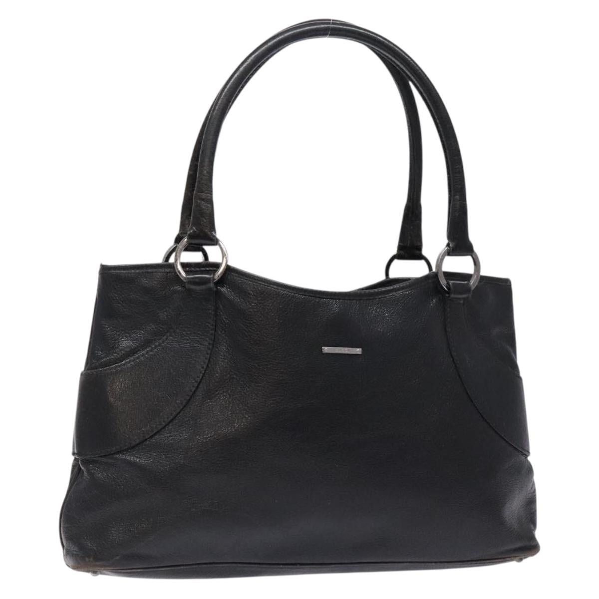 Gucci GUCCI Tote Bag Leather Black Silver Size ONE SIZE - 1 Thumbnail