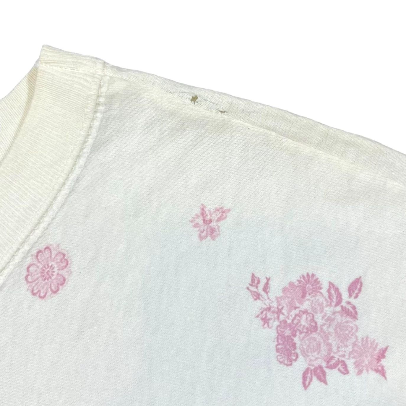 Vintage VINTAGE BEST AMERICAN CLOTHING CO. T-Shirt Floral All-Over Print 90s White Women L Shirt Mens Womens Girls Size L / US 10 / IT 46 - 6 Thumbnail