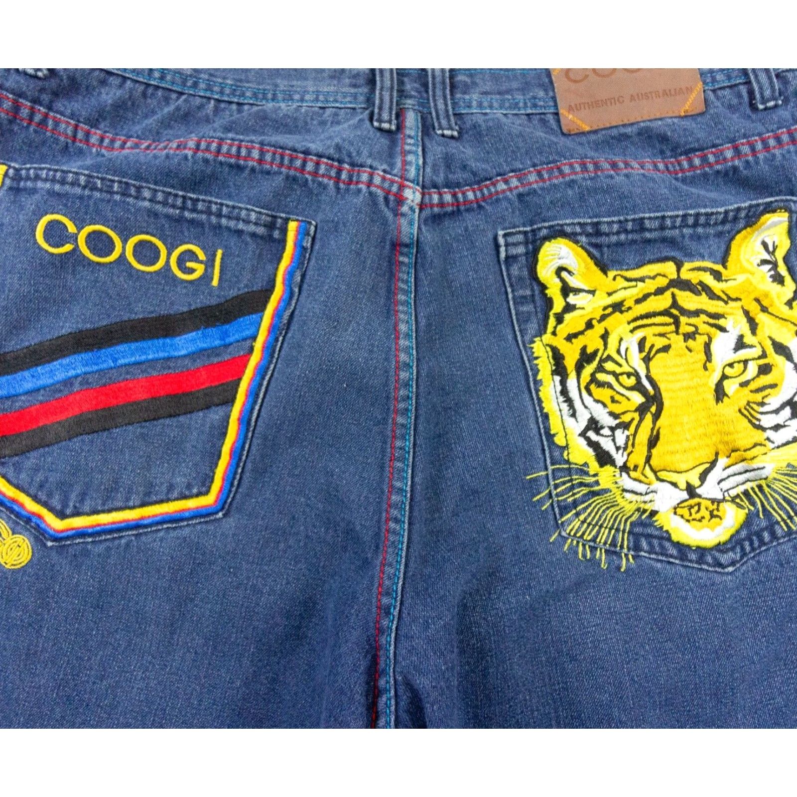 Coogi VINTAGE Coogi Men's Blue Denim Jeans 40 Waist Baggy Rave Skater 90s Hip Hop Size US 40 / EU 56 - 2 Thumbnail