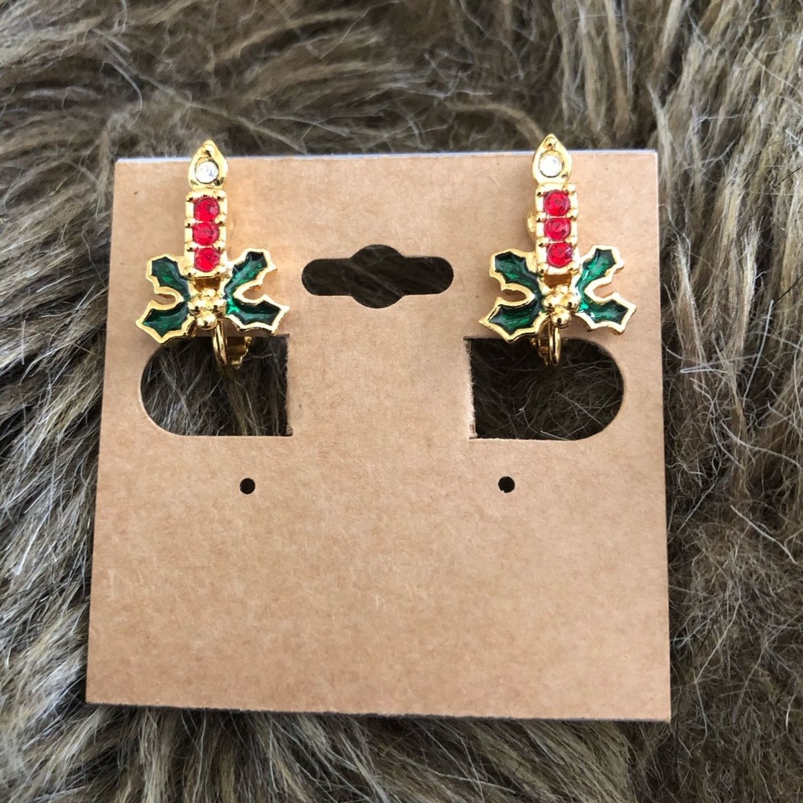 Vintage Vintage Avon Christmas candle clip on earrings Size ONE SIZE - 1 Thumbnail