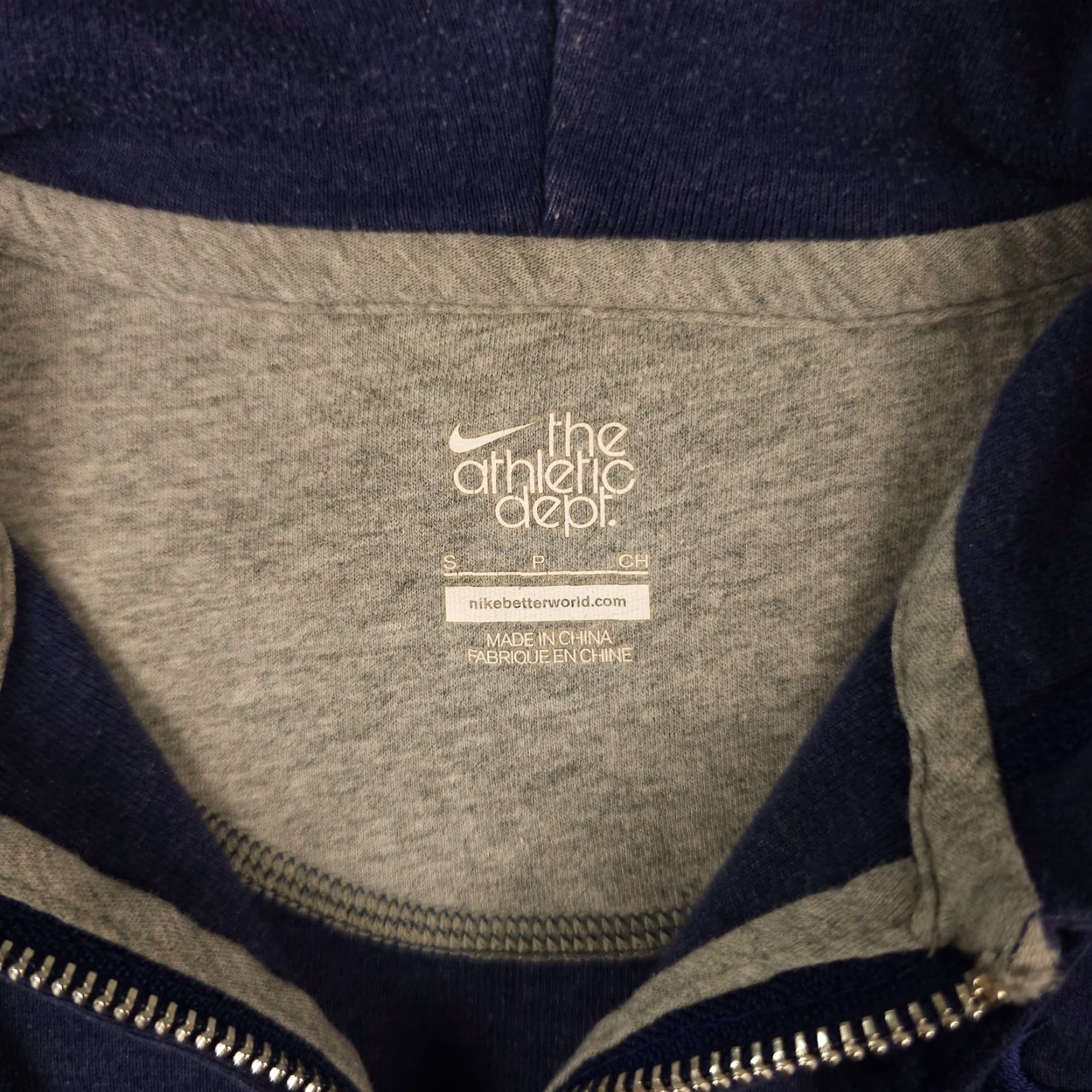 Nike Nike Hoodie Womens Small Blue The Athletic Dept Full Zip Hooded Jacket Slim Fit Size S / US 4 / IT 40 - 3 Thumbnail