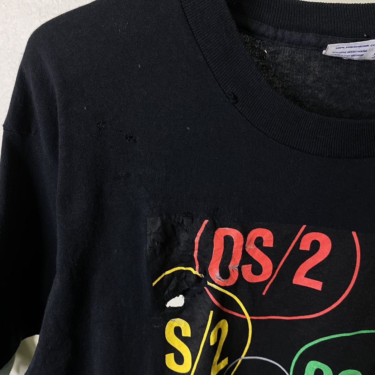 Vintage 1980s OS/2 Computer System By Microsoft IBM Tech Tee Promo Size US L / EU 52-54 / 3 - 3 Thumbnail