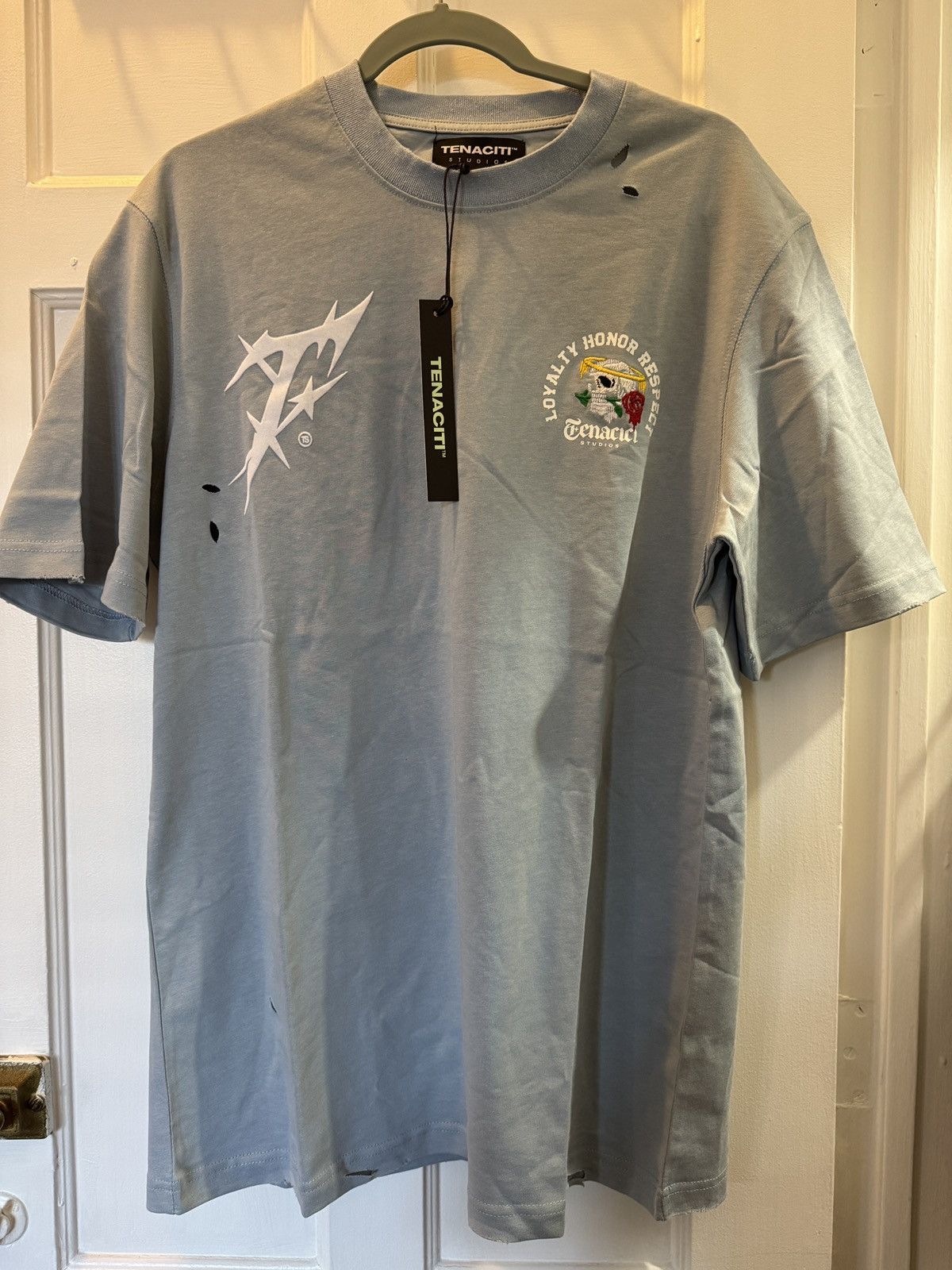 Other Tenaciti Loyalty Distressed Baby Blue Tee Size US M / EU 48-50 / 2 - 1 Thumbnail