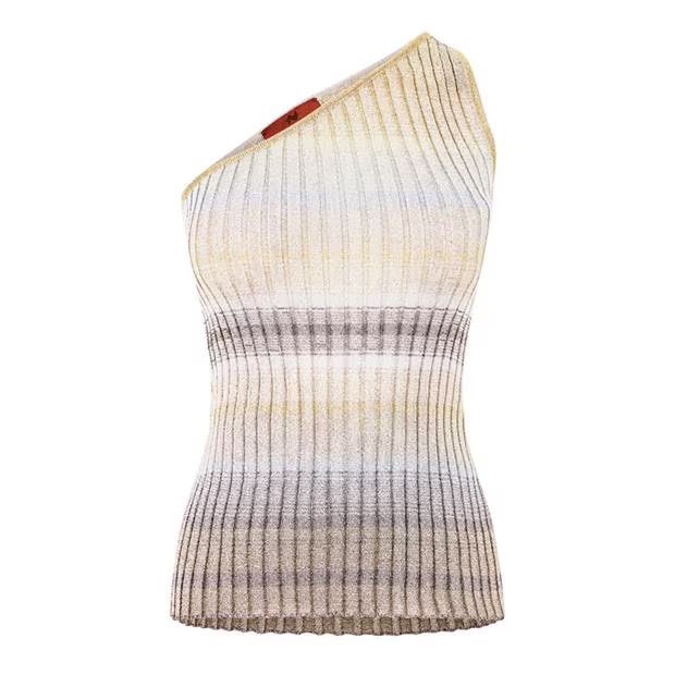 Missoni o1g2r1mq1124 One Shoulder Top in Multicolor Size S / US 4 / IT 40 - 1 Thumbnail