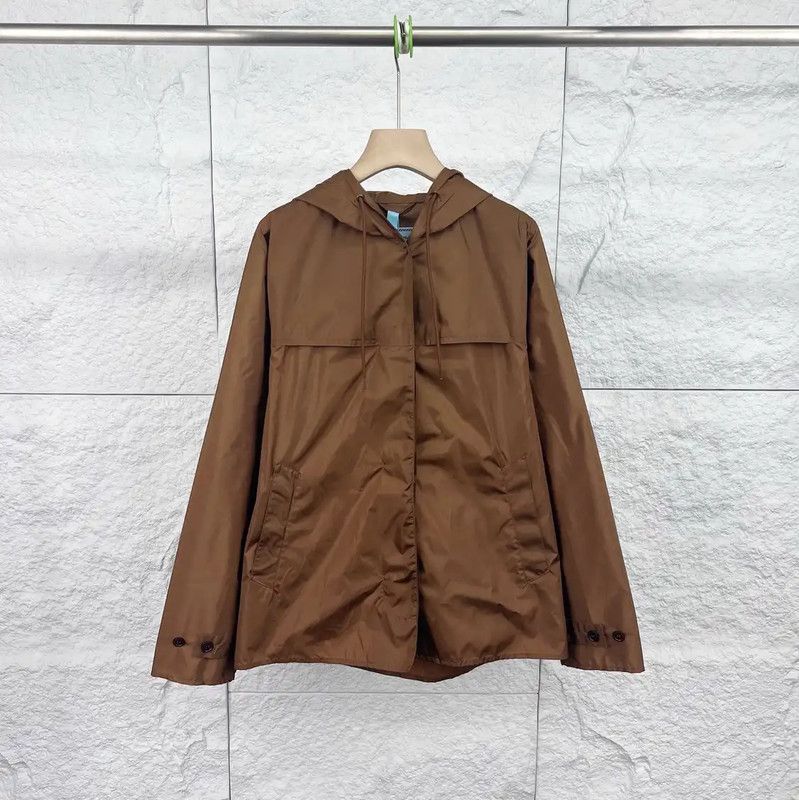 Prada Prada Brown Cotton Men's Jacket Size US S / EU 44-46 / 1 - 1 Thumbnail