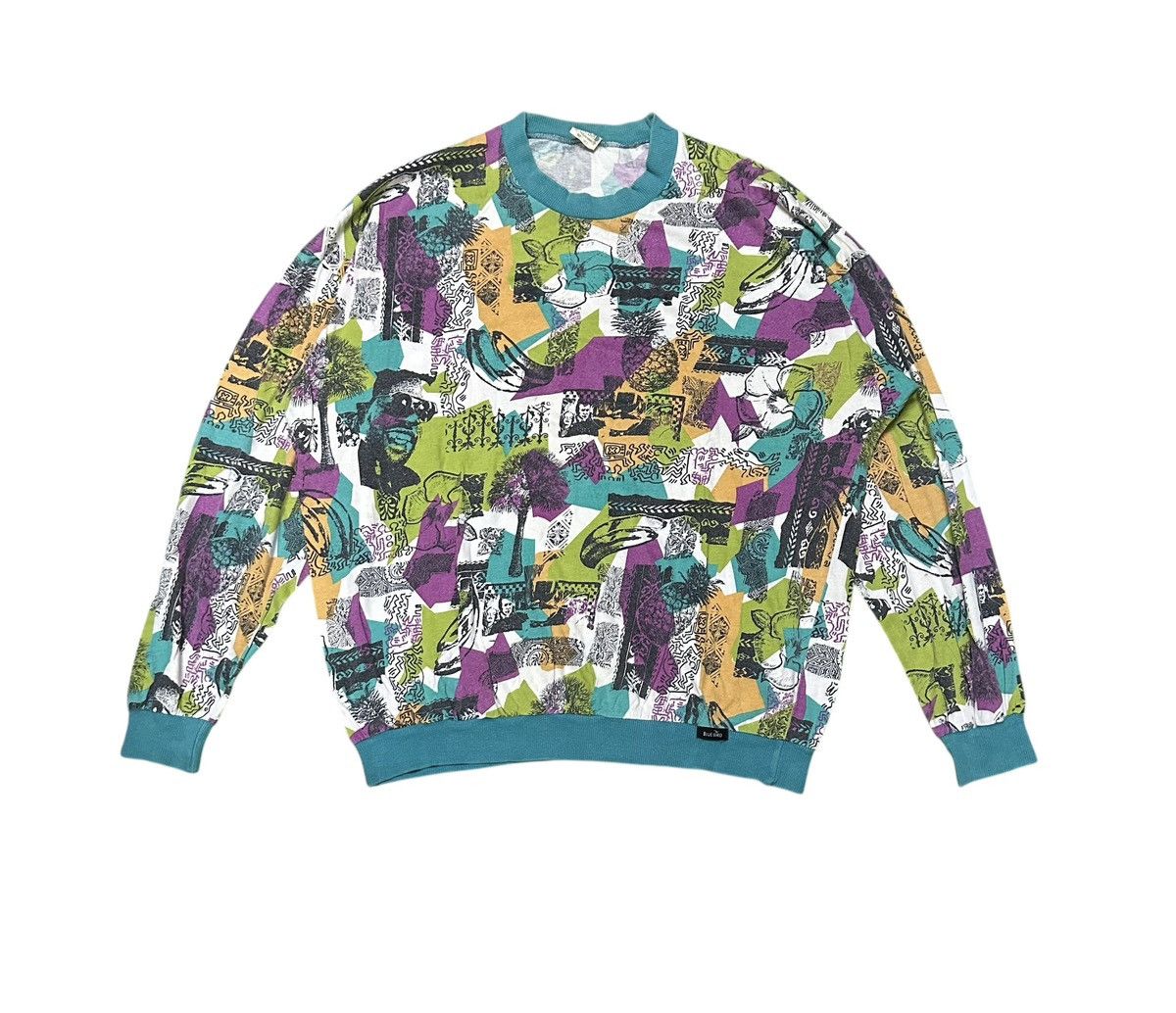 Vintage Vtg 90s Overprint pop art Size US XL / EU 56 / 4 - 1 Thumbnail