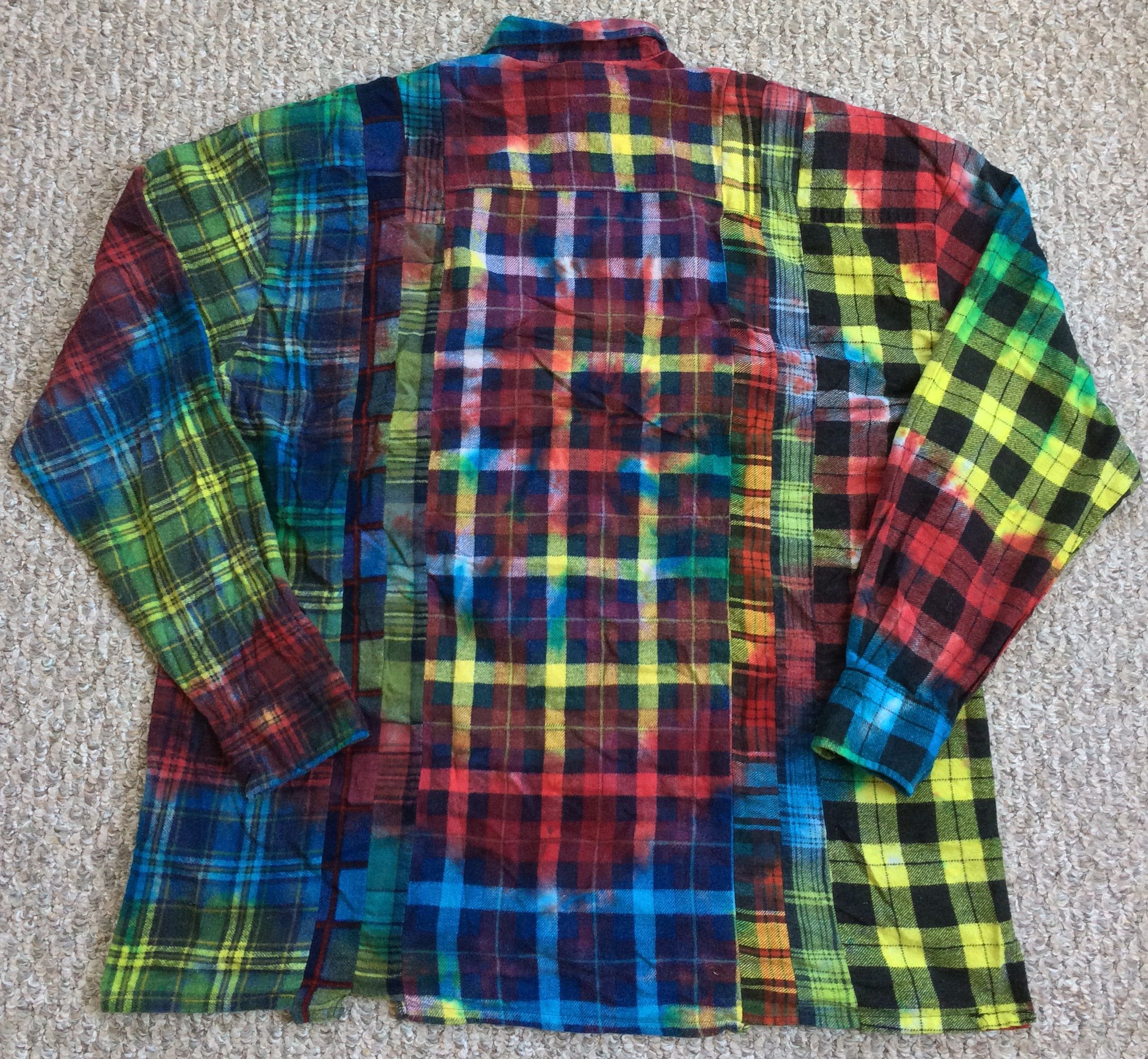 Needles Rebuild by Needles Wide 7 Cut Tie Dye Flannel Size US XL / EU 56 / 4 - 5 Thumbnail