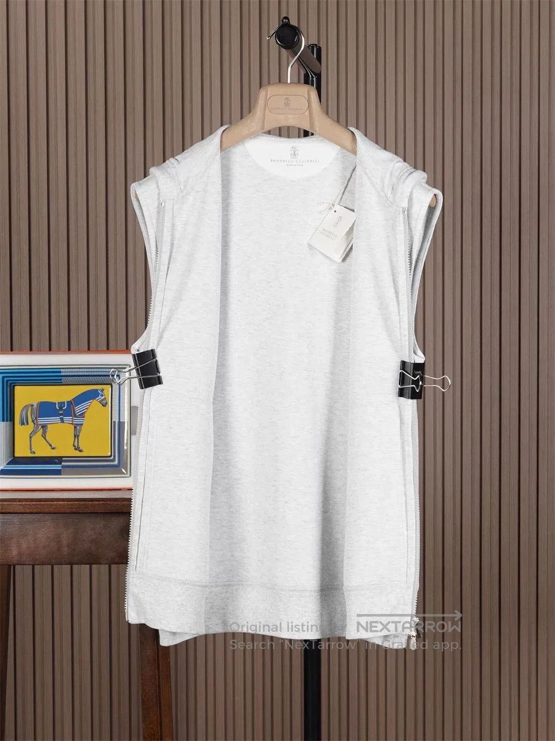 Brunello Cucinelli Brunello Cucinelli Hooded Sweatshirt Vest. Size US M / EU 48-50 / 2 - 4 Thumbnail