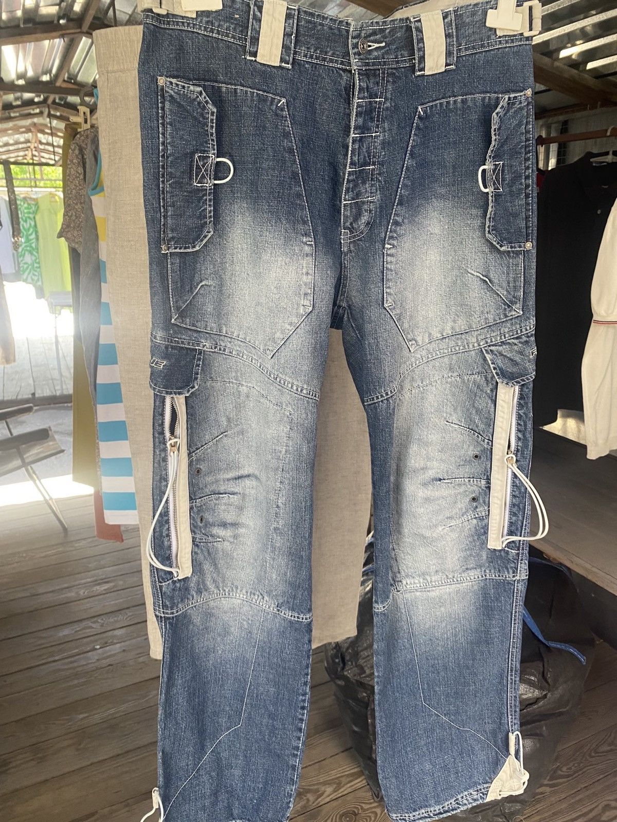 Designer Fishbone Vintage Jeans Size US 32 / EU 48 - 1 Thumbnail