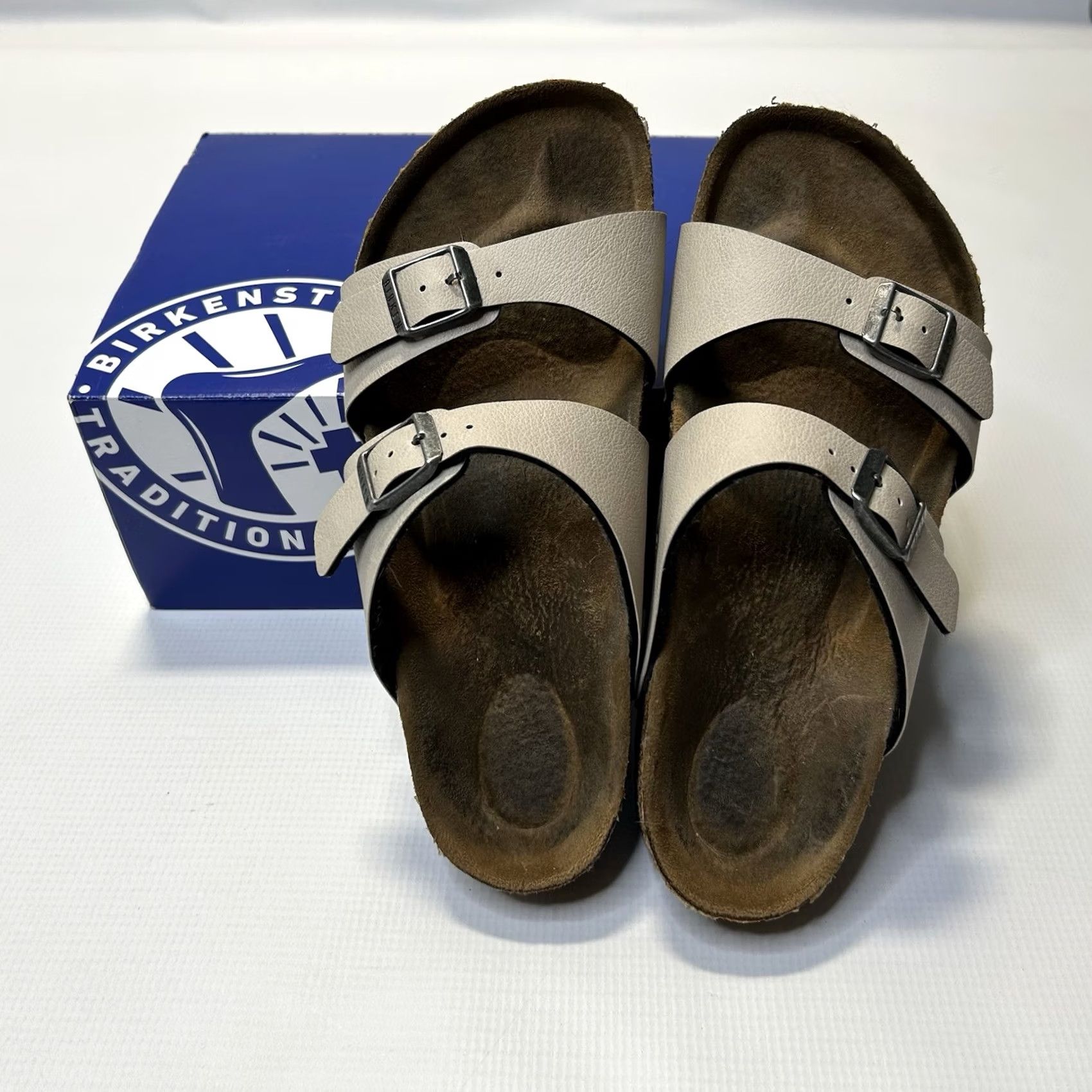 Birkenstock Birkenstock Sydney Sandals Women's Beige Tan Slip-On 7 38 Logo Arch Support Flat Heel Bohemian Retro Nature Outdoor Adjustable Straps Sandal Size US 7 / IT 37 - 2 Thumbnail