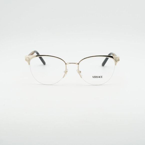 Versace Versace VE1297 1002 Eyeglasses Gold 53mm Cat Eye Frame Size ONE SIZE - 3 Thumbnail